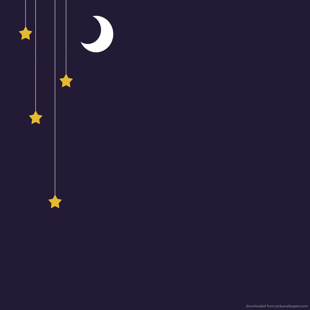 Moon and Stars Wallpaper