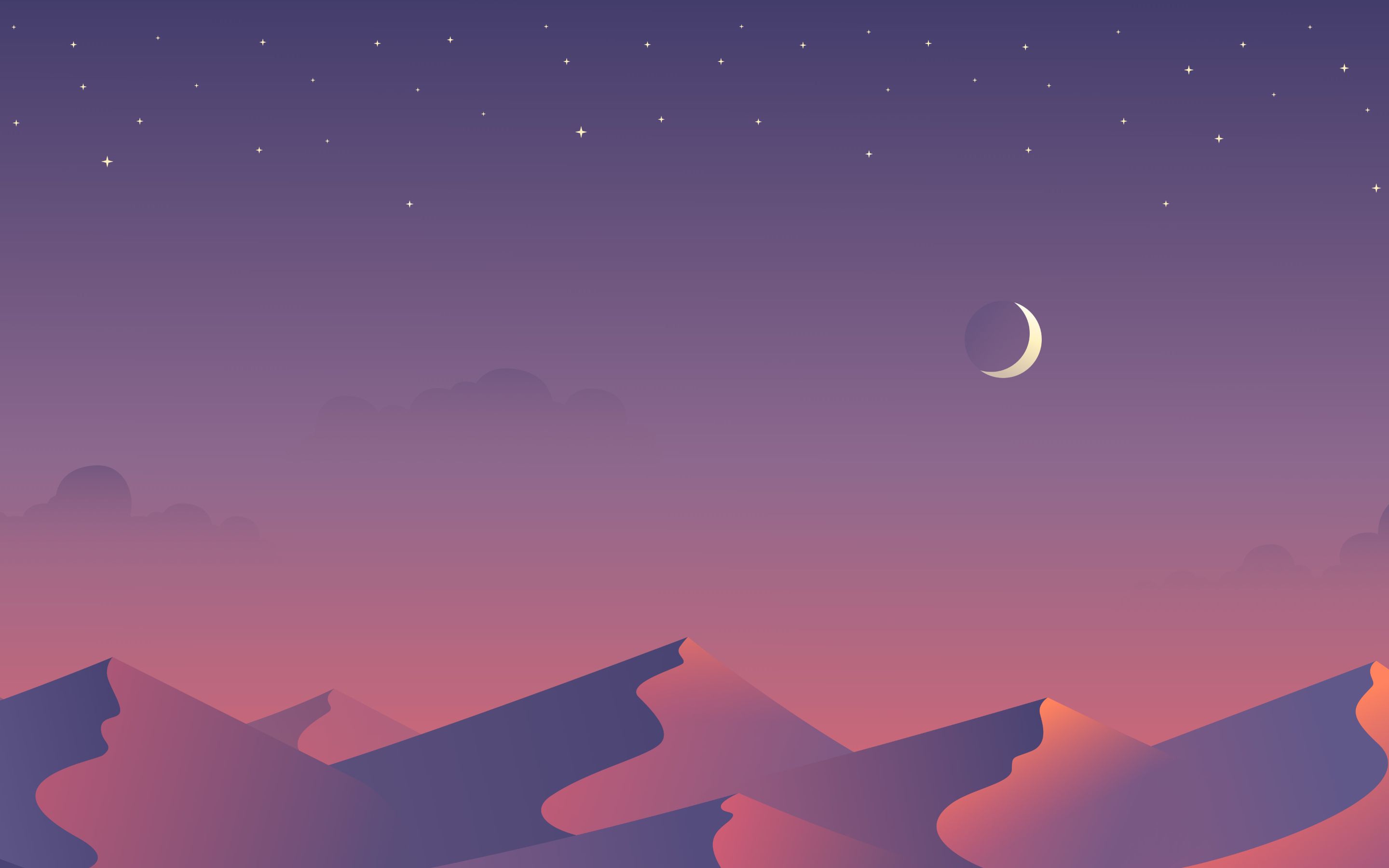Desert Nights Moon 5k Minimalism Macbook Pro Retina