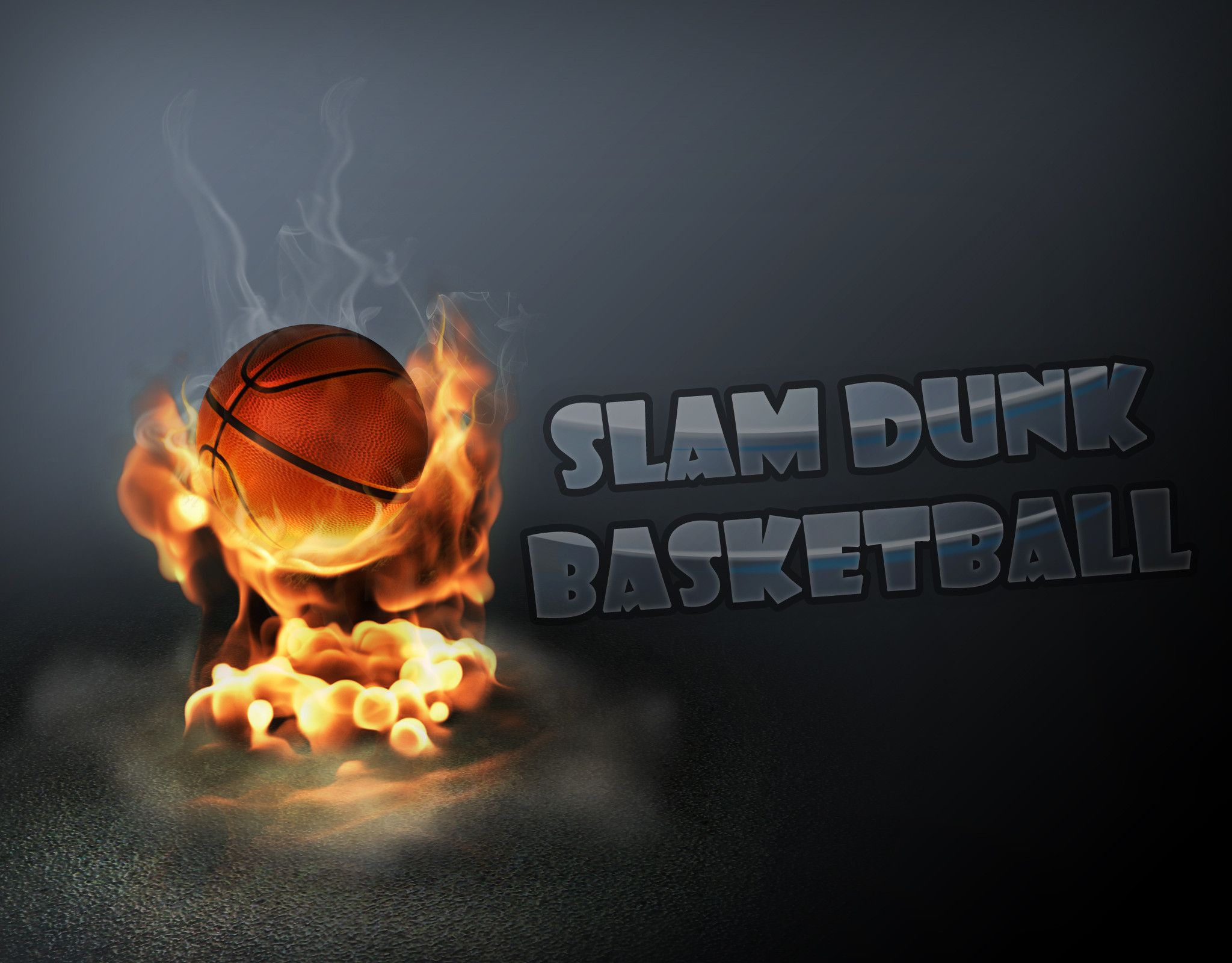 Fire Slam Dunk Basketball Wallpaper Picture 2 Wallpaper