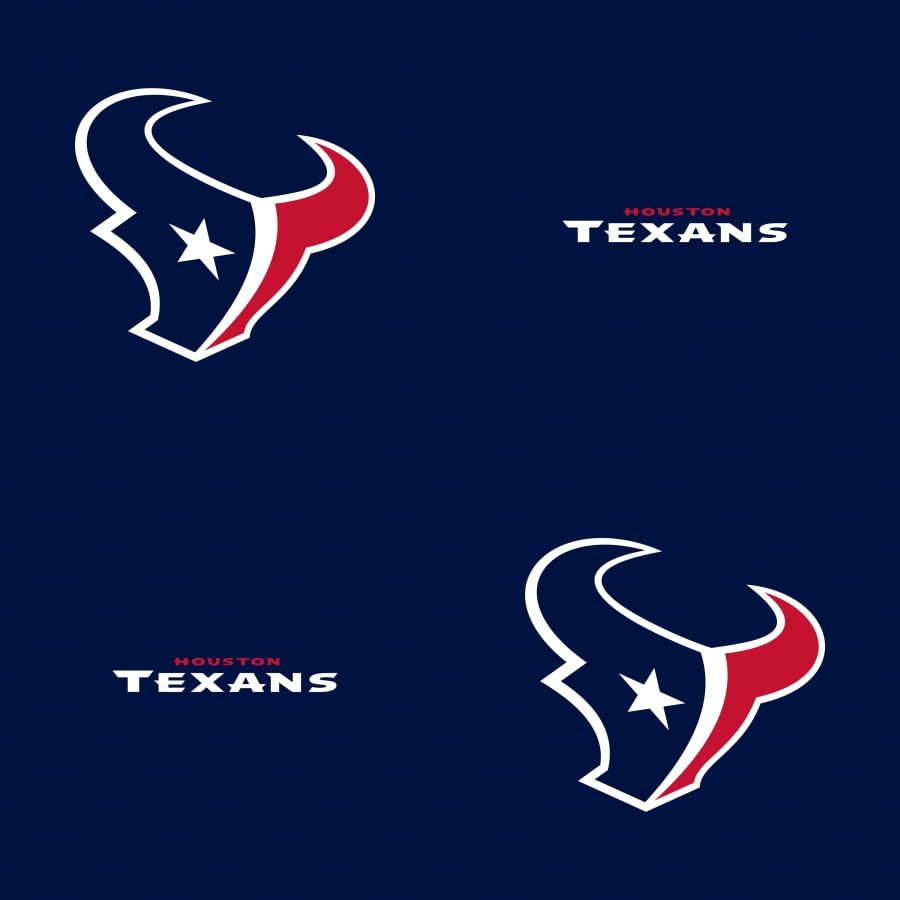 Houston Texans: Logo Pattern (Blue) Licensed