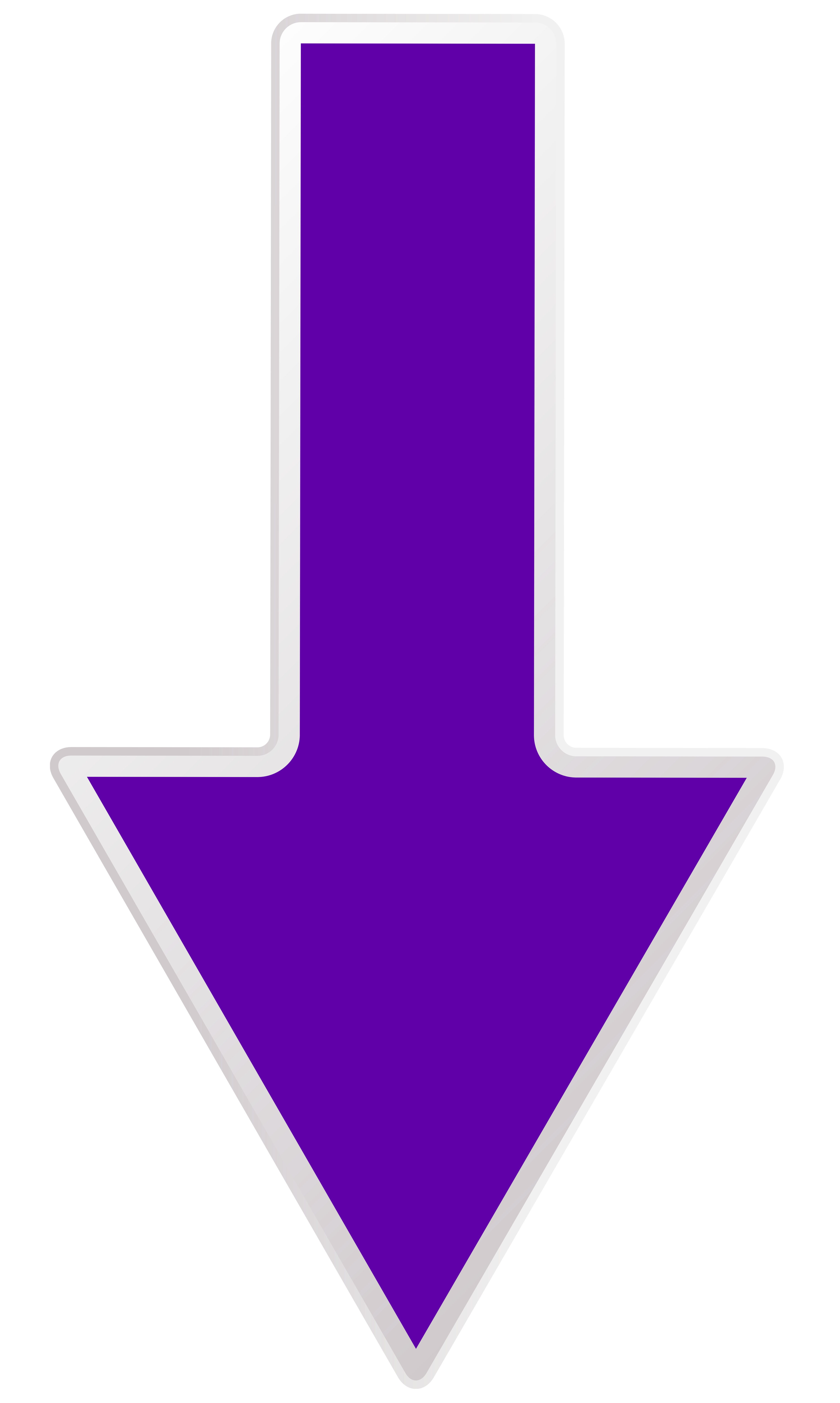 Arrow Purple Down Transparent PNG Clip Art Image