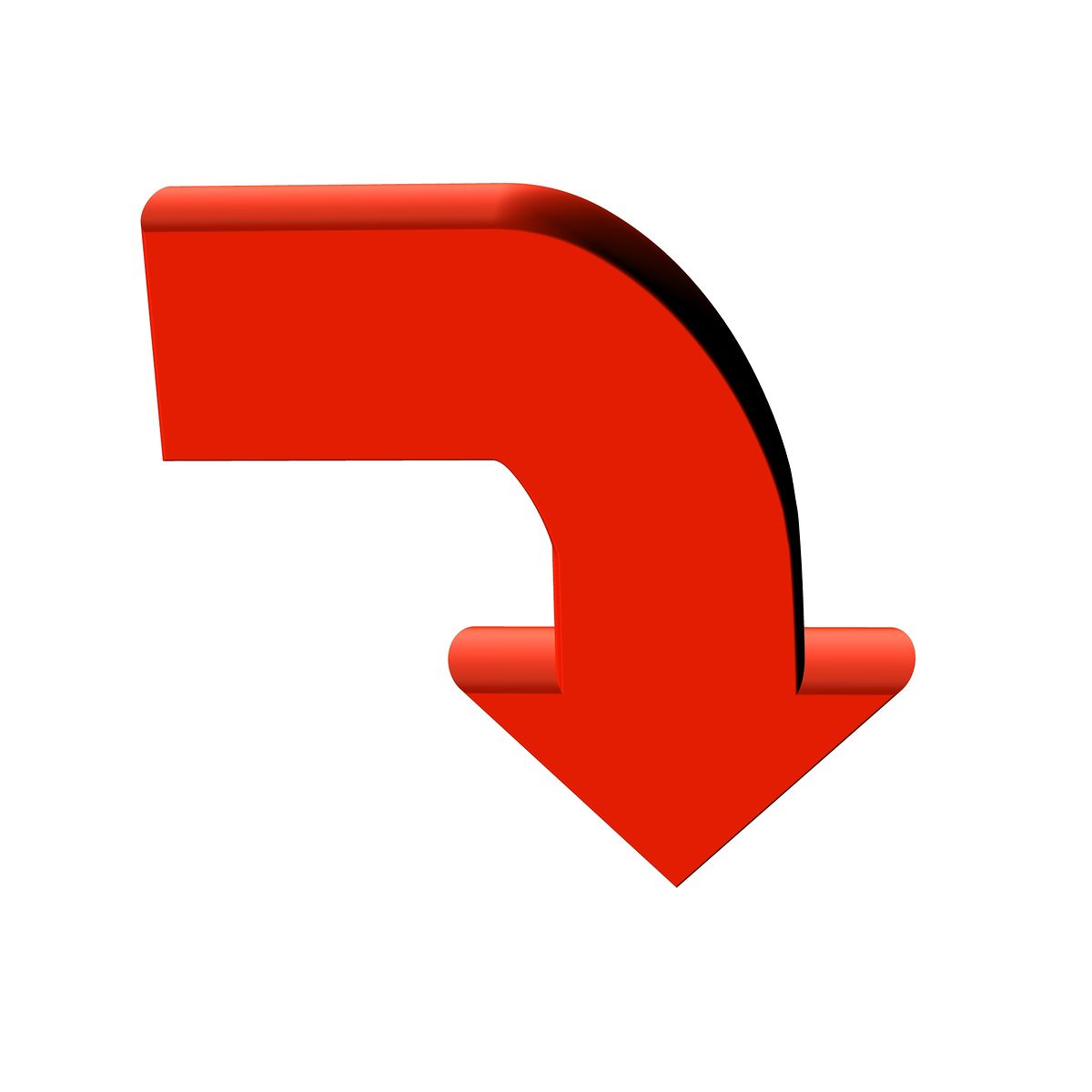 Free Red Arrow Down, Download Free Clip Art, Free Clip Art