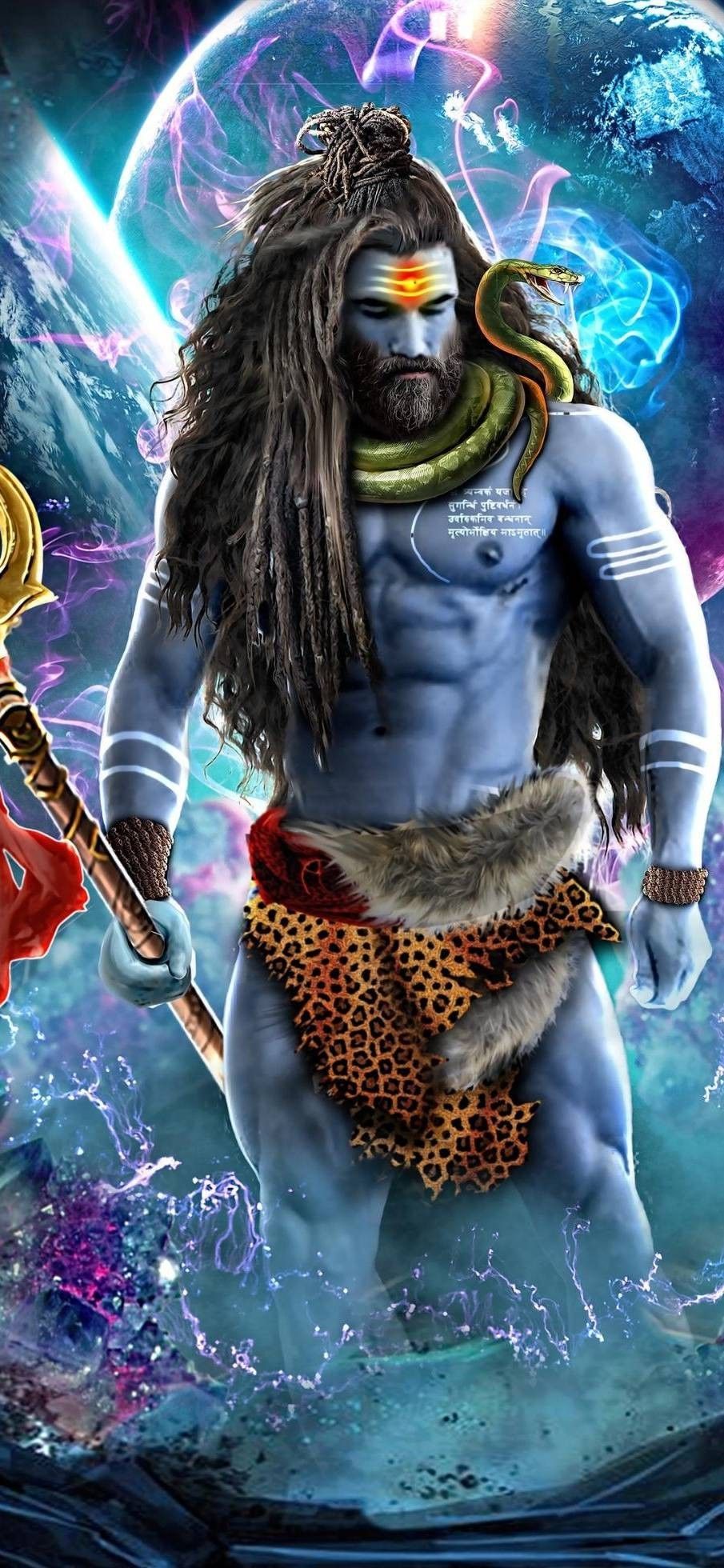 4K Amoled wallpaper. Shiva wallpaper