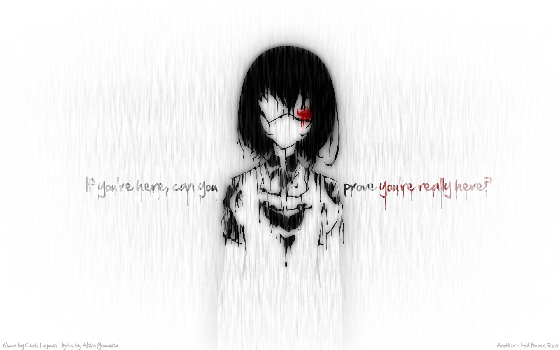 Another Series Mei Misaki Character Text Quotes Wallpapers