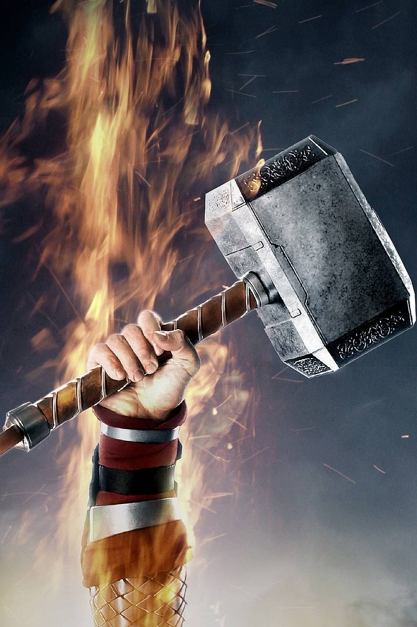 Thor Hammer wallpaper