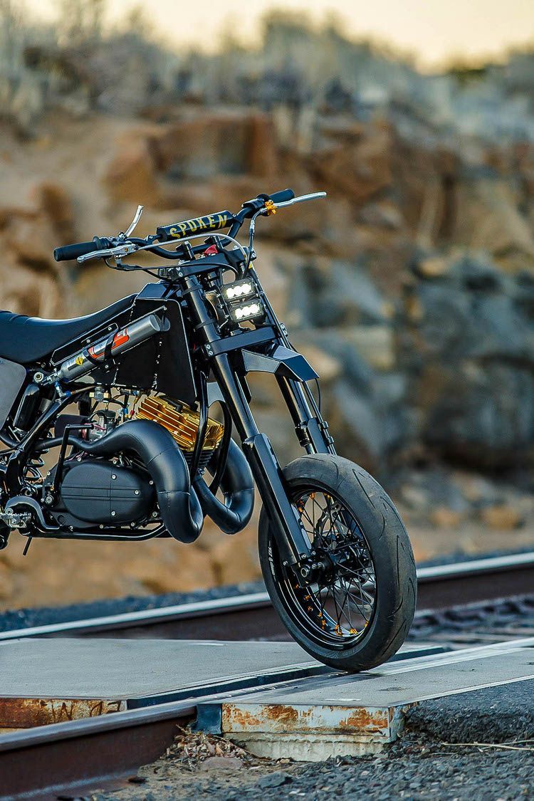 Yamaha YZ RD350 Supermoto By Spoken Moto. Motorcycle Wallpaper, Supermoto, Bike