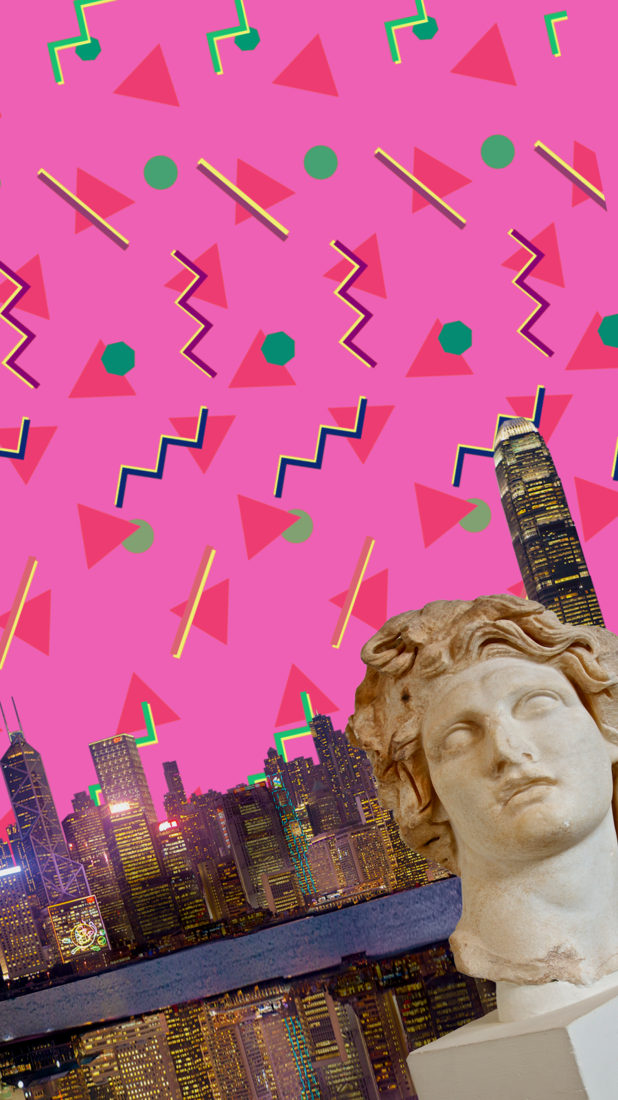 Made a floral shoppe inspired vaporwave mobile wallpaper