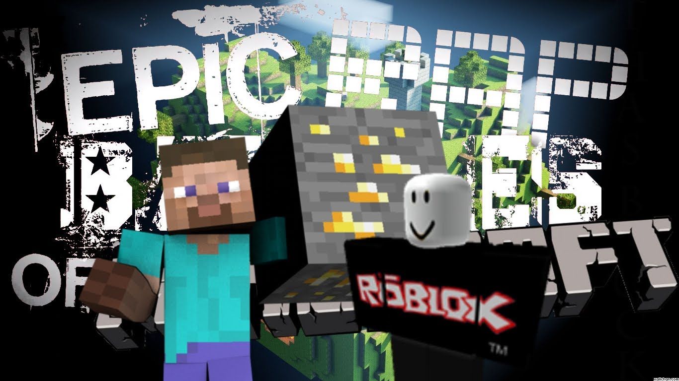 Minecraft And Roblox Wallpaper Download