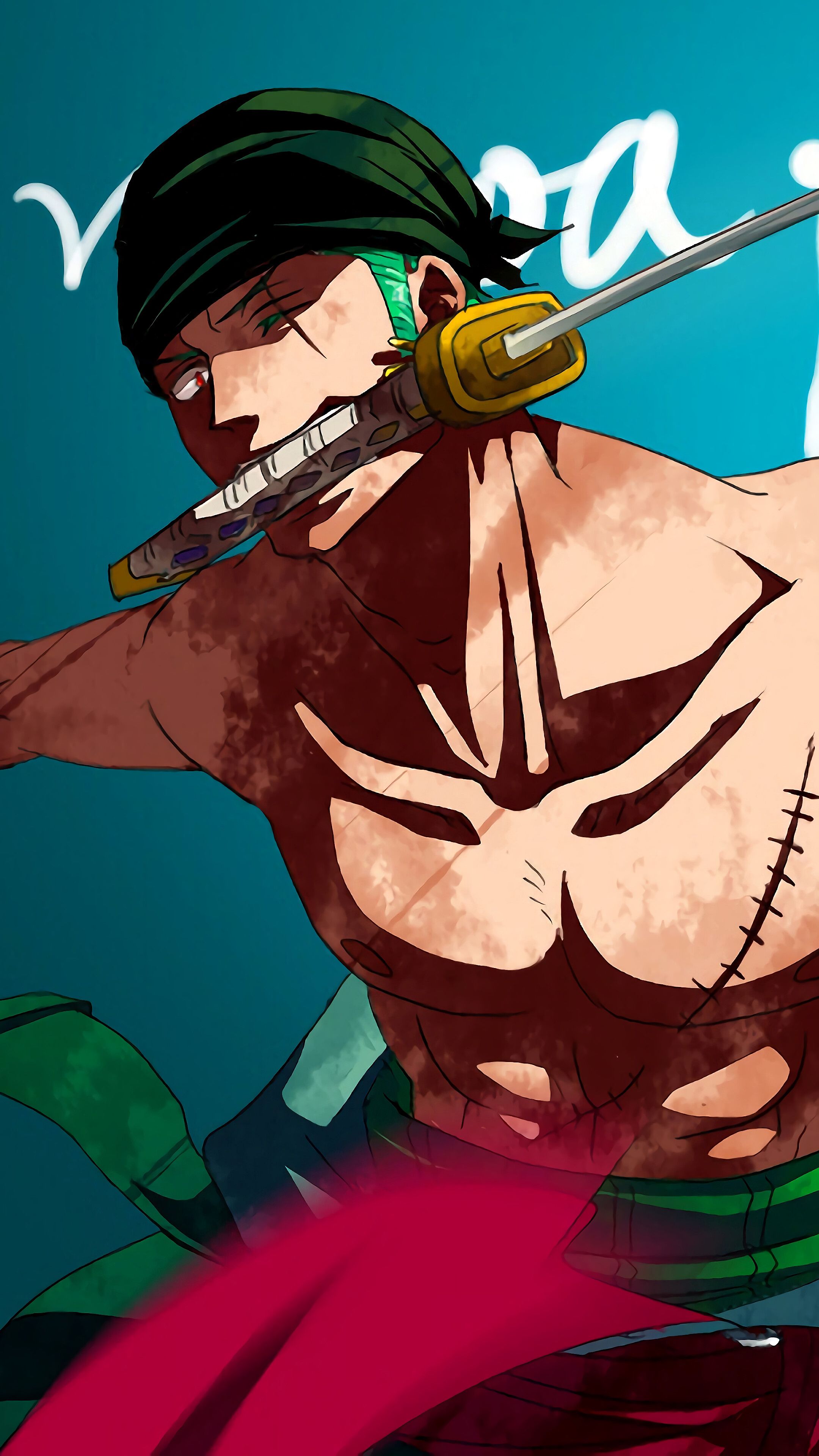 Roronoa Zoro One Piece: Red Art 4K Wallpaper iPhone HD Phone #9601h