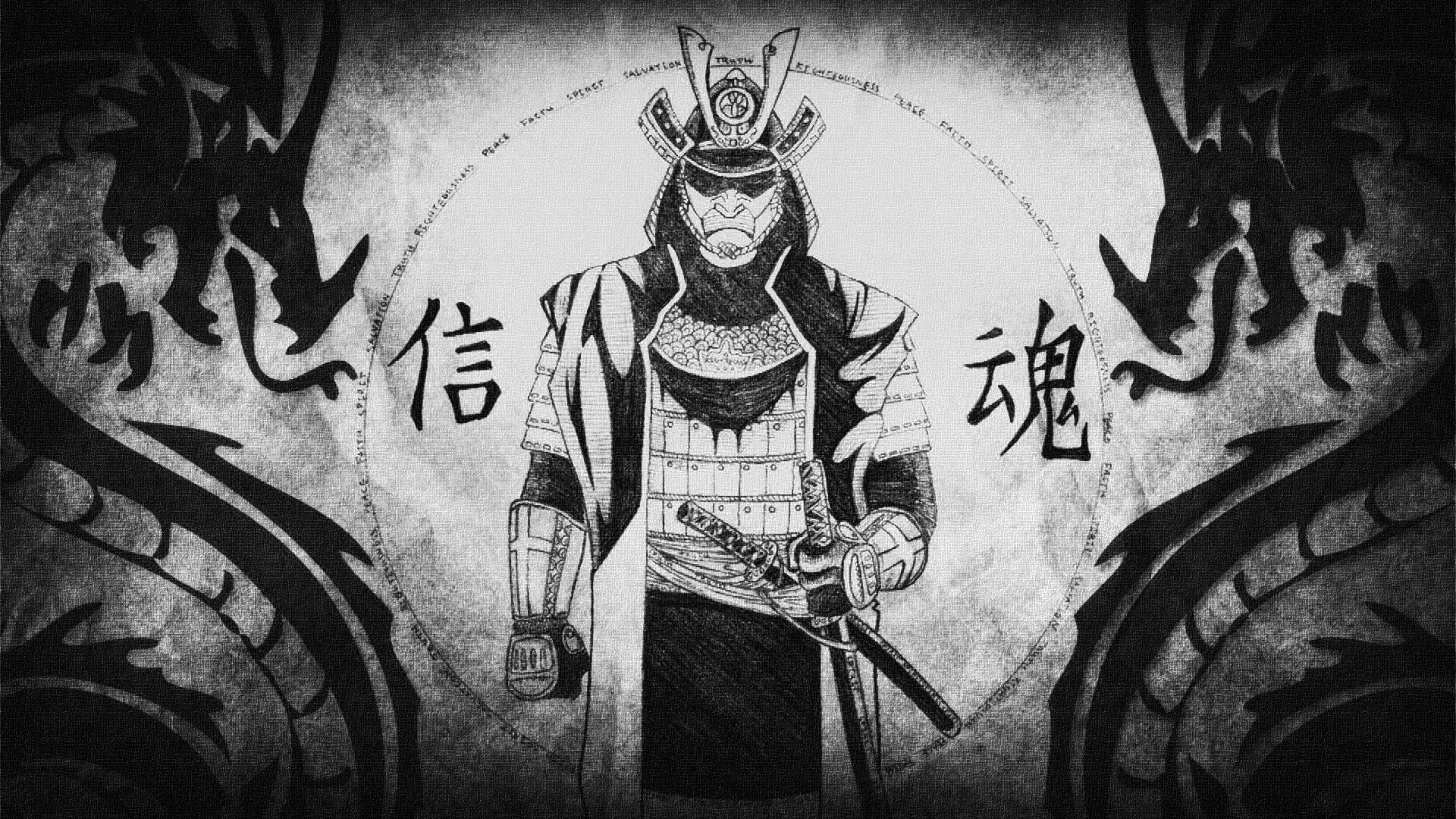 samurai, Japan, Dragon Wallpaper HD / Desktop and Mobile Background