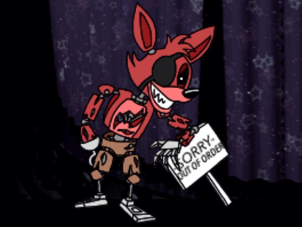 Download Fnaf Withered Foxy In Windows Wallpaper