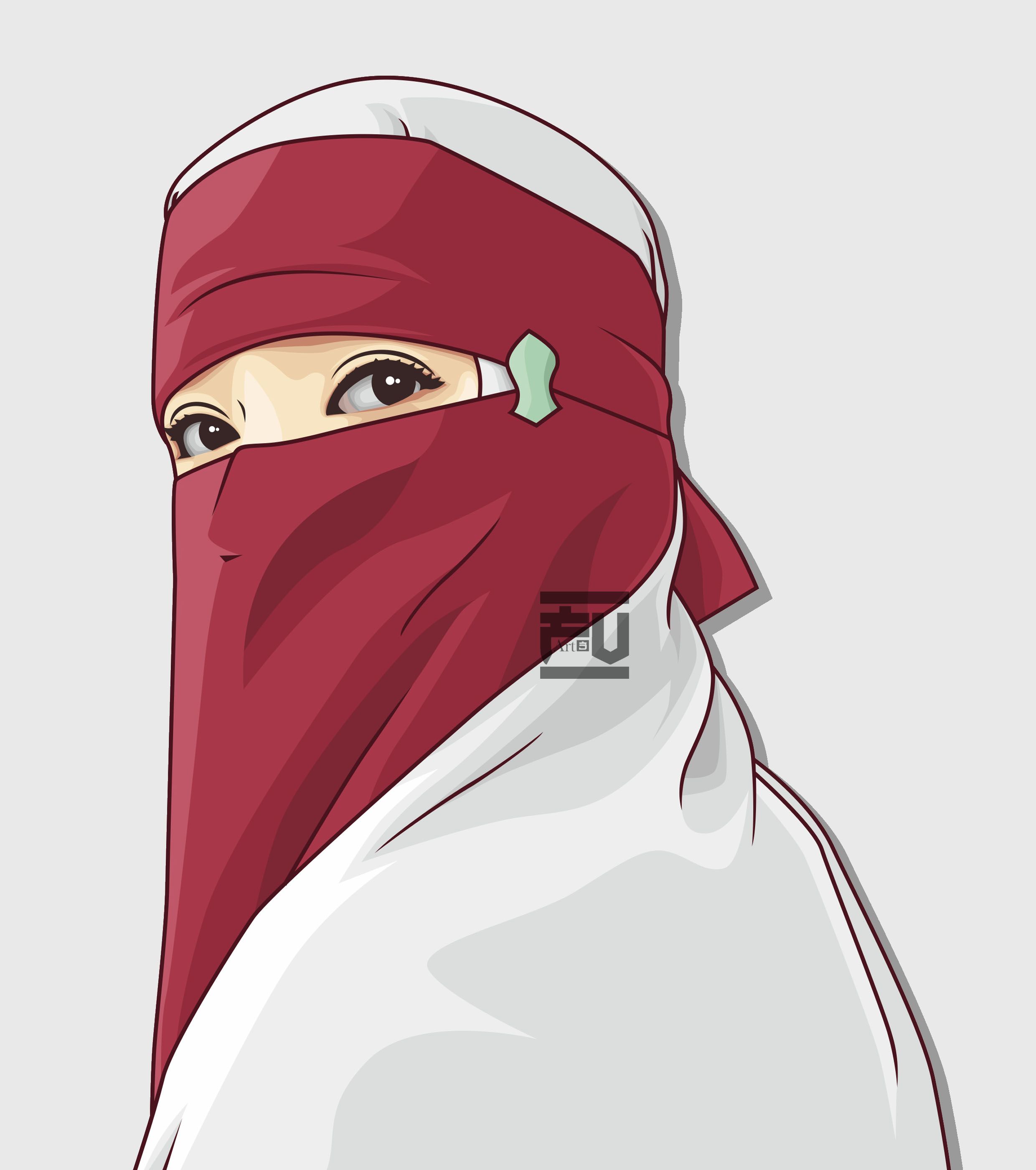 vector #hijab #niqab. Kartun, Ilustrasi karakter, Seni