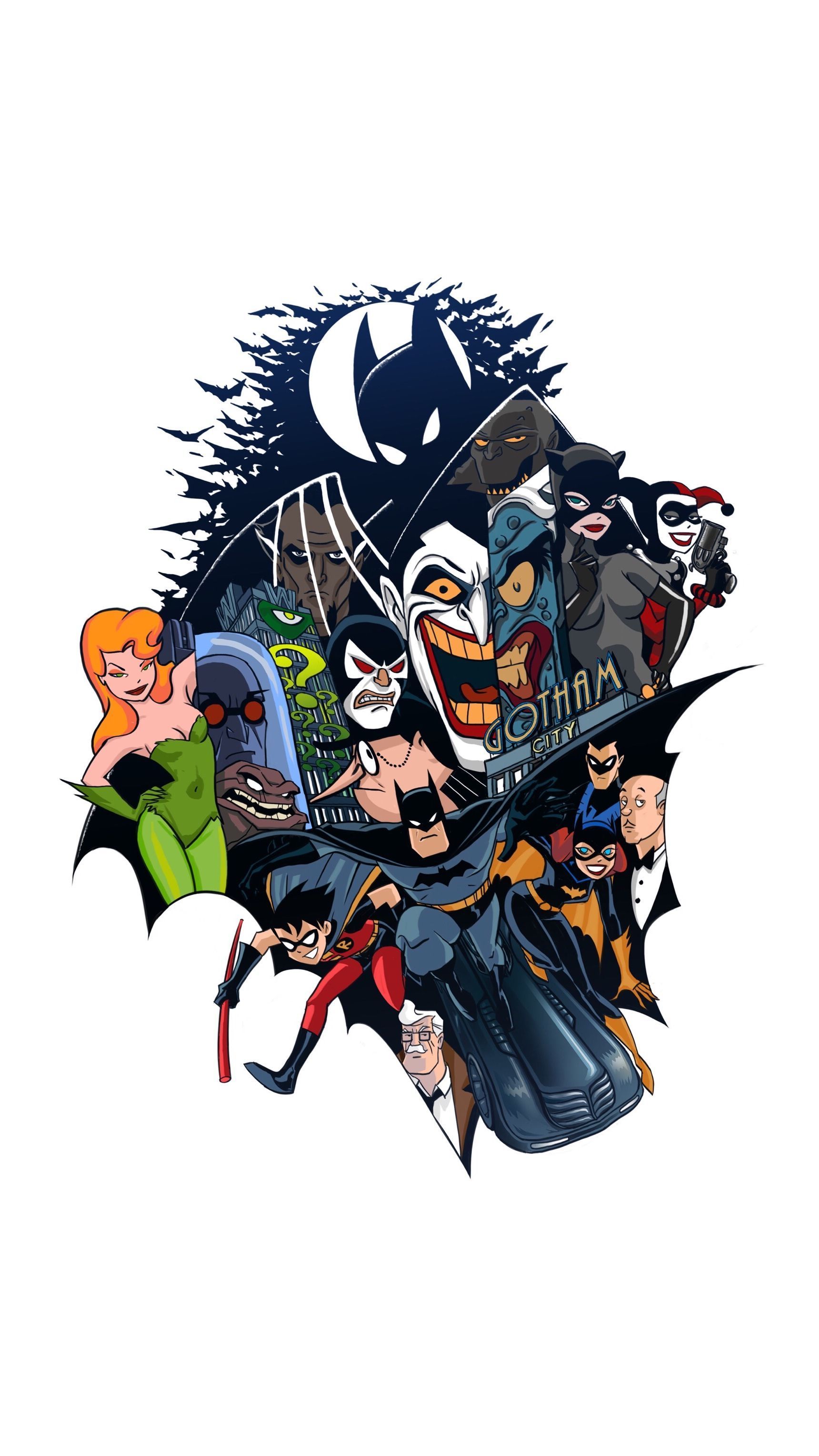Wallpaper iPhone 4k CartoonD Wallpaper. Batman cartoon