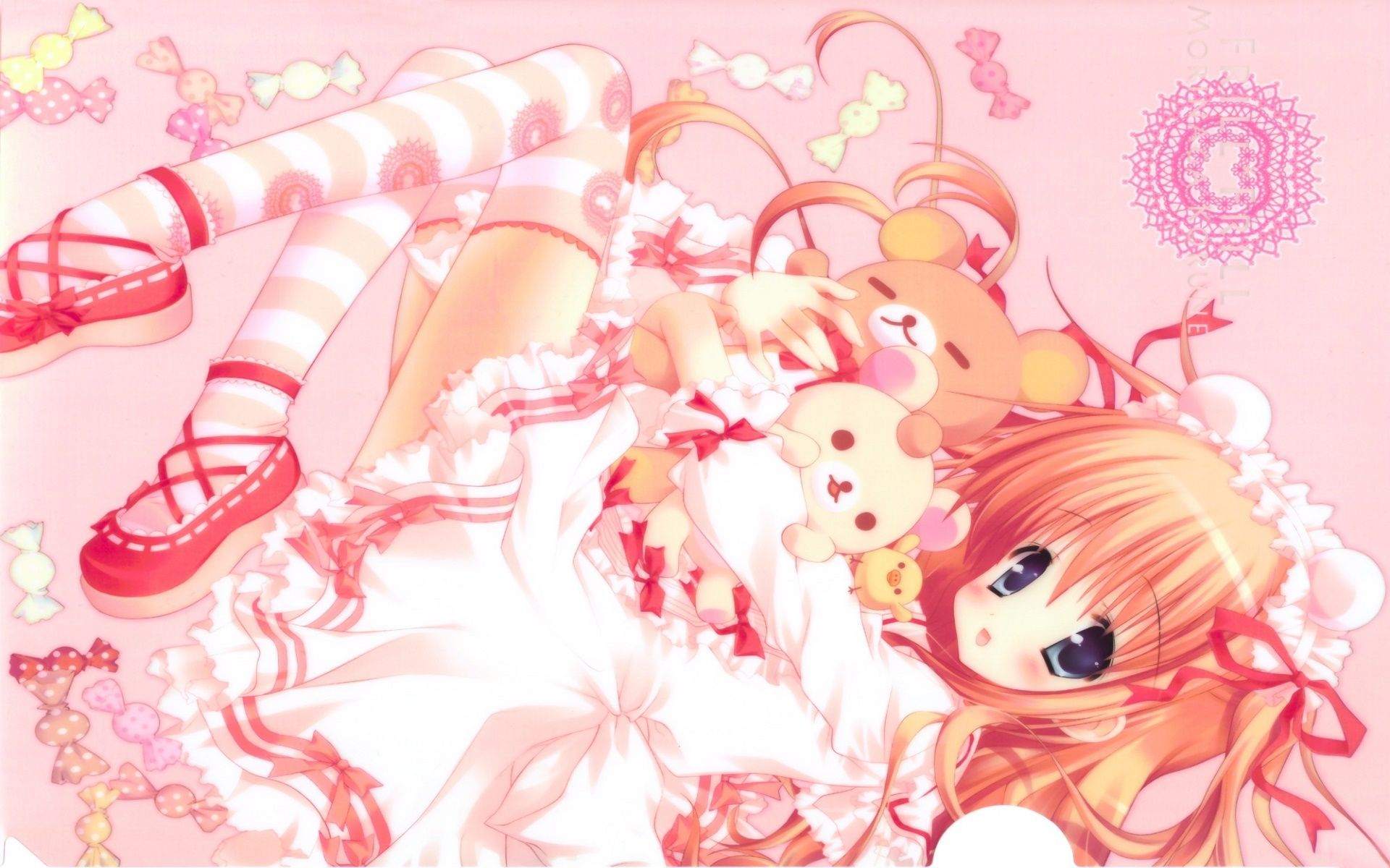 Desktop HD pink kawaii background wallpaper HD. Pink wallpaper anime, HD cute wallpaper, Kawaii wallpaper