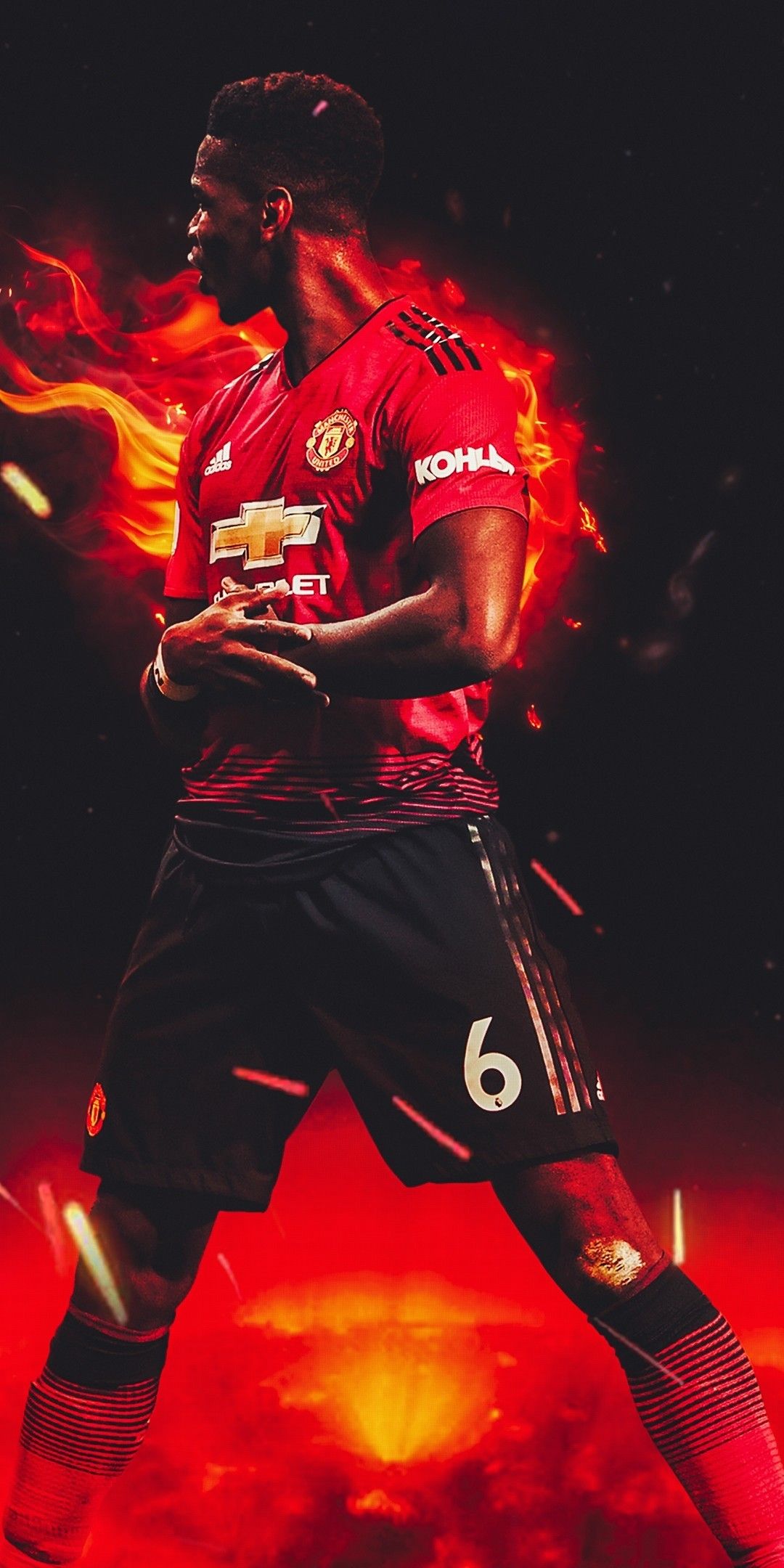 Download 1080x2160 Paul Pogba, Football Player, Manchester United