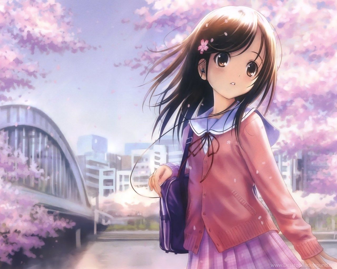 Cute Anime Girl Wallpaper Desktop Background
