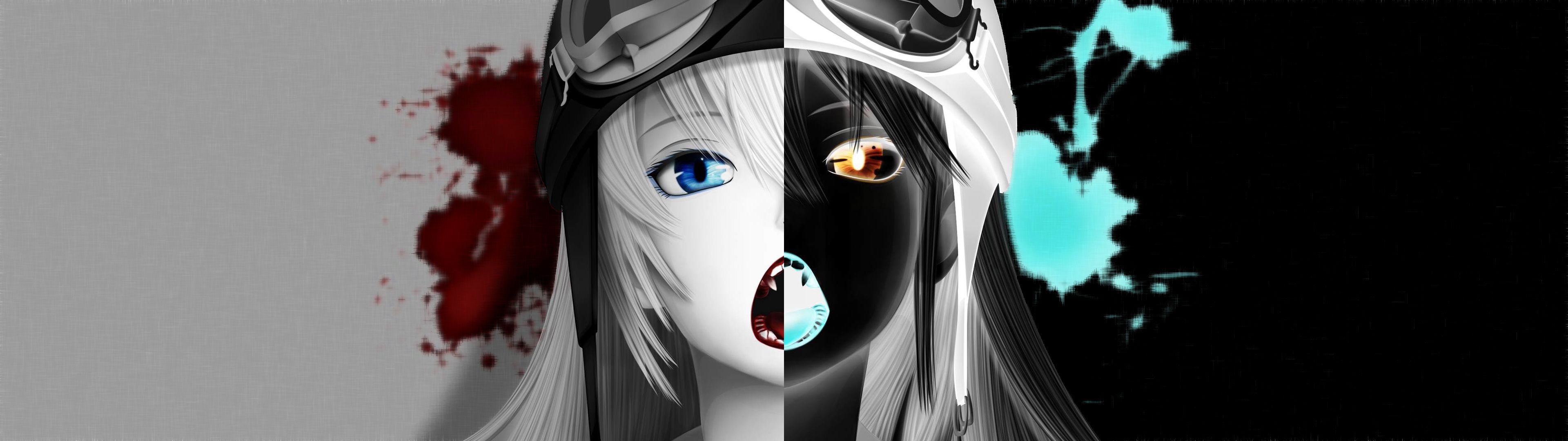 Anime Girl Dual Screen Wallpaperx1080