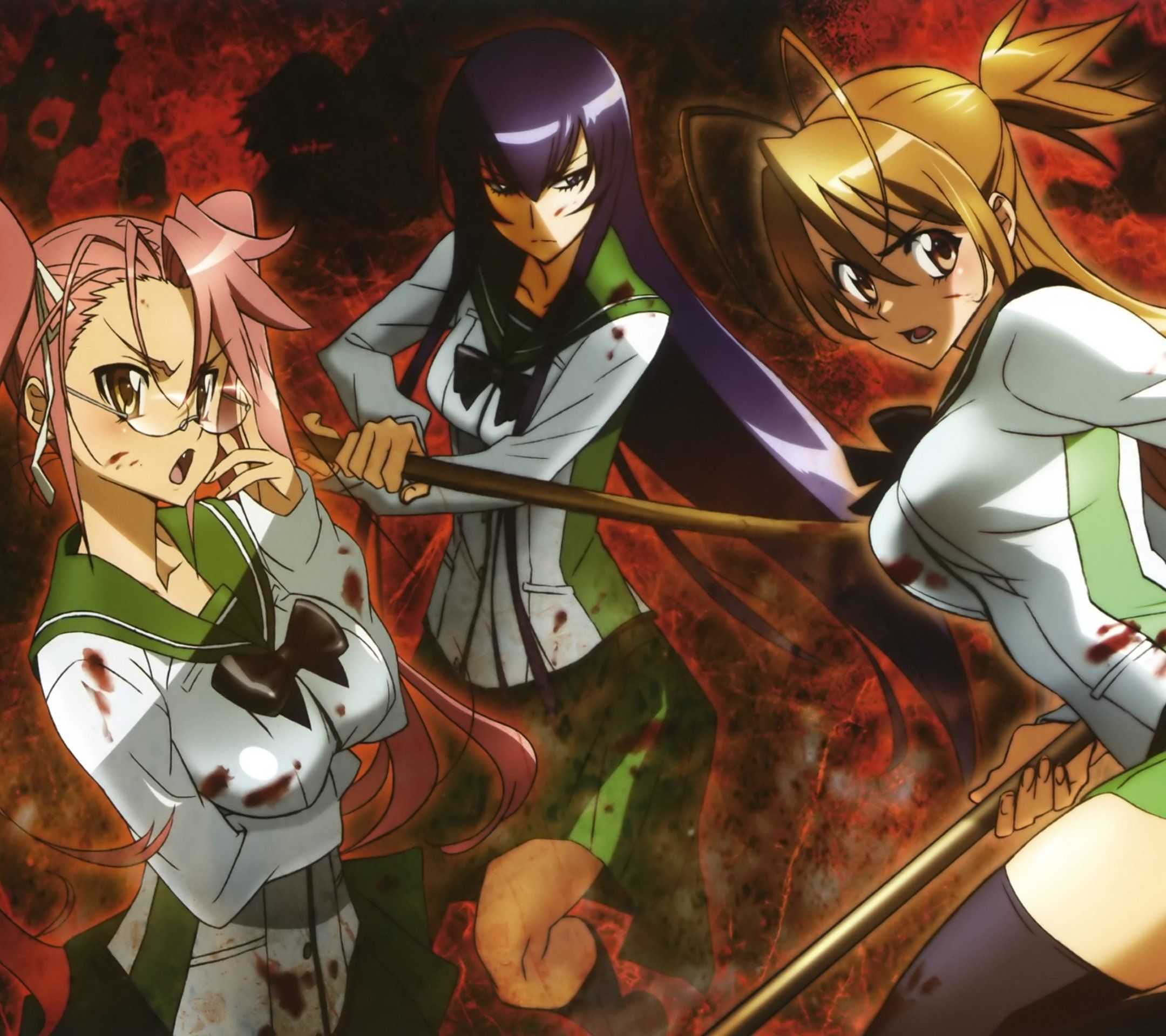 Highschool of the Dead («школа мертвецов», 2010). Сая Такаги школа мертвецов 18. Аниме зомби школа мертвецов. Школа ходячих мертвецов аниме.