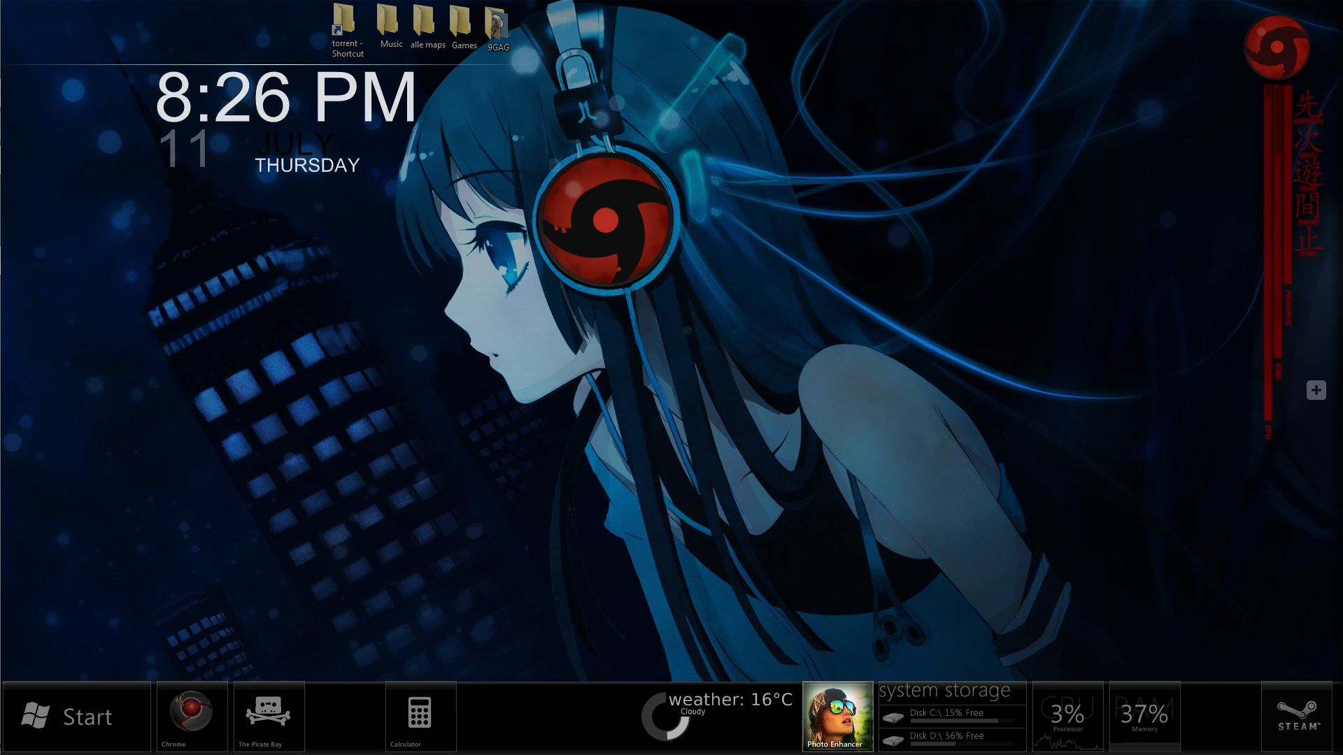 cool anime dynamic themes for windows 10