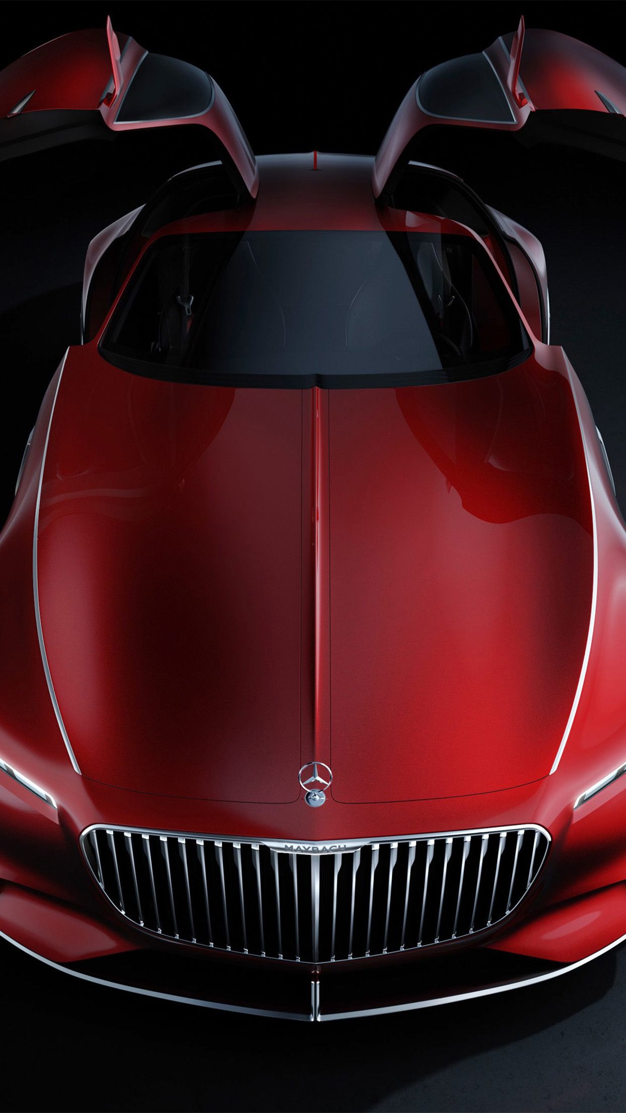 Mercedes Maybach Vision 6 Front Wallpaper for iPhone Pro Max