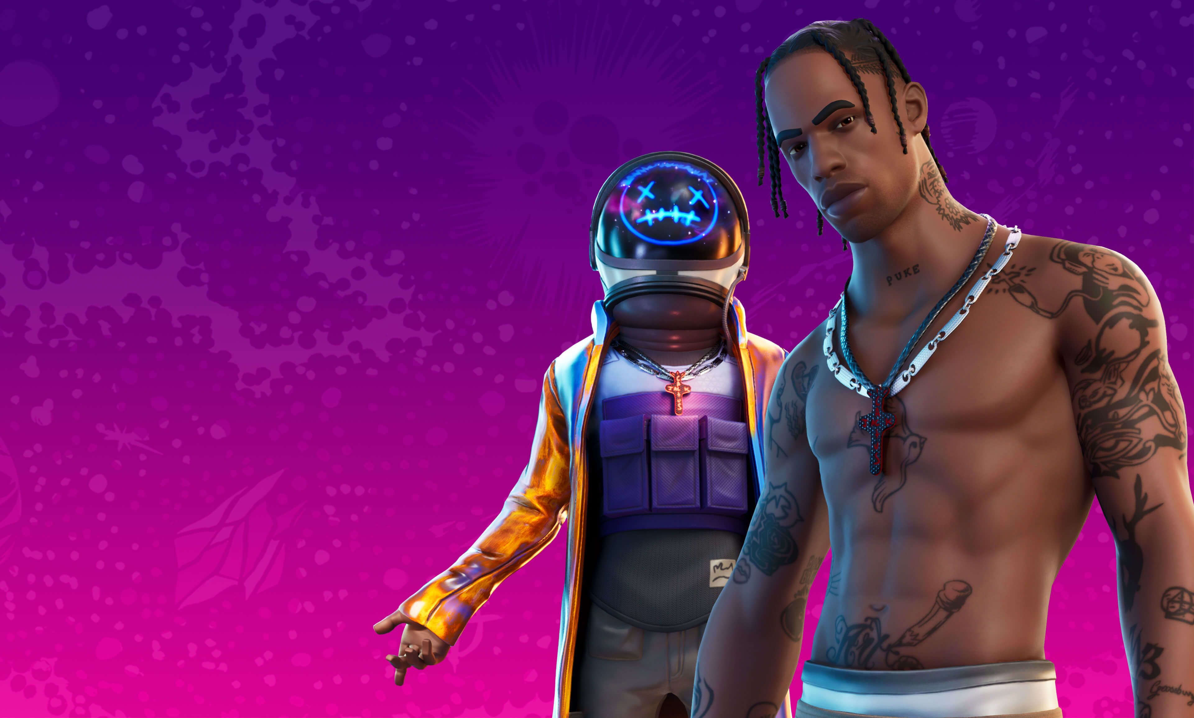 4K Travis Scott Astronomical Fortnite 2 Wallpaper, HD Games 4K