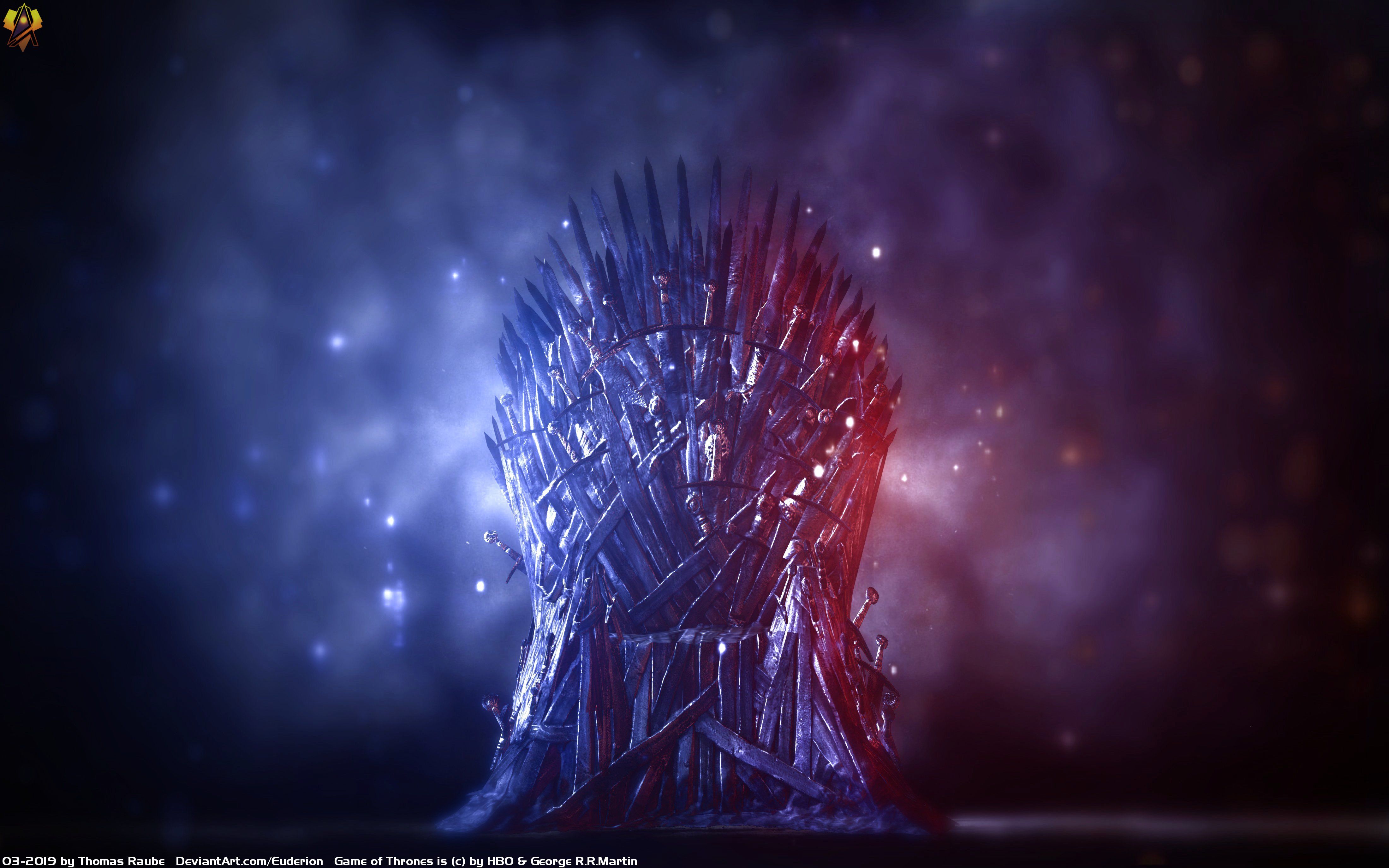Iron Thrones and Fire 4k Ultra HD Wallpaper. Background
