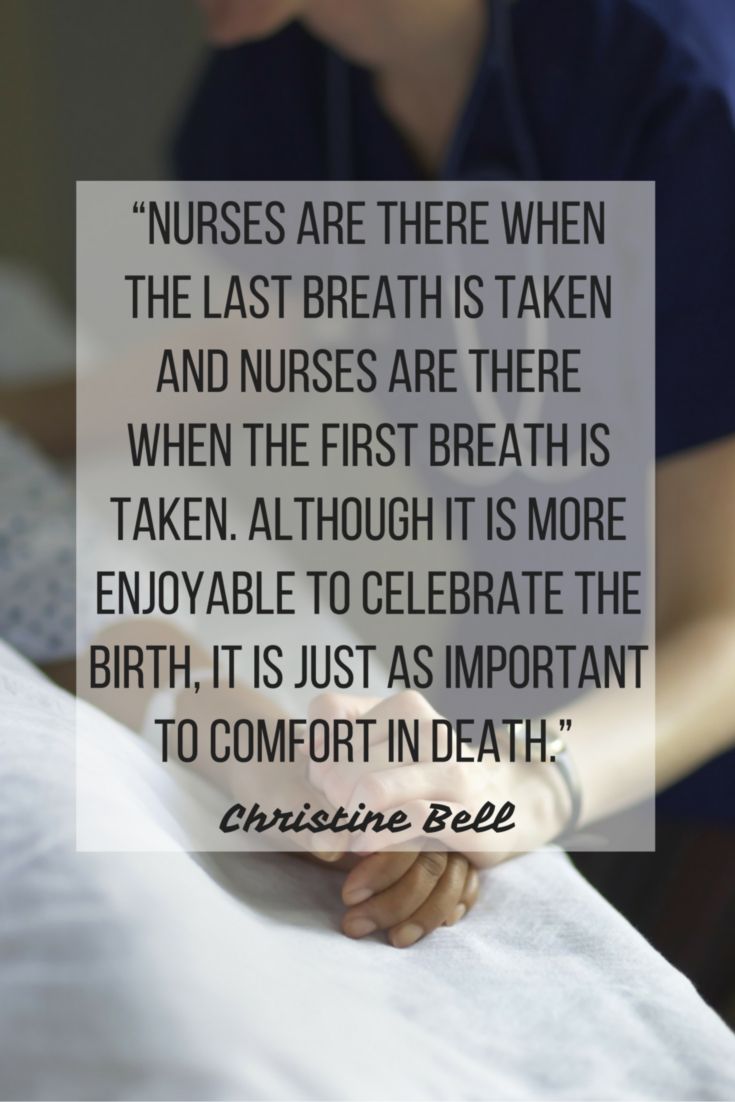 Nurse Death Quote Are There When The Last Breath