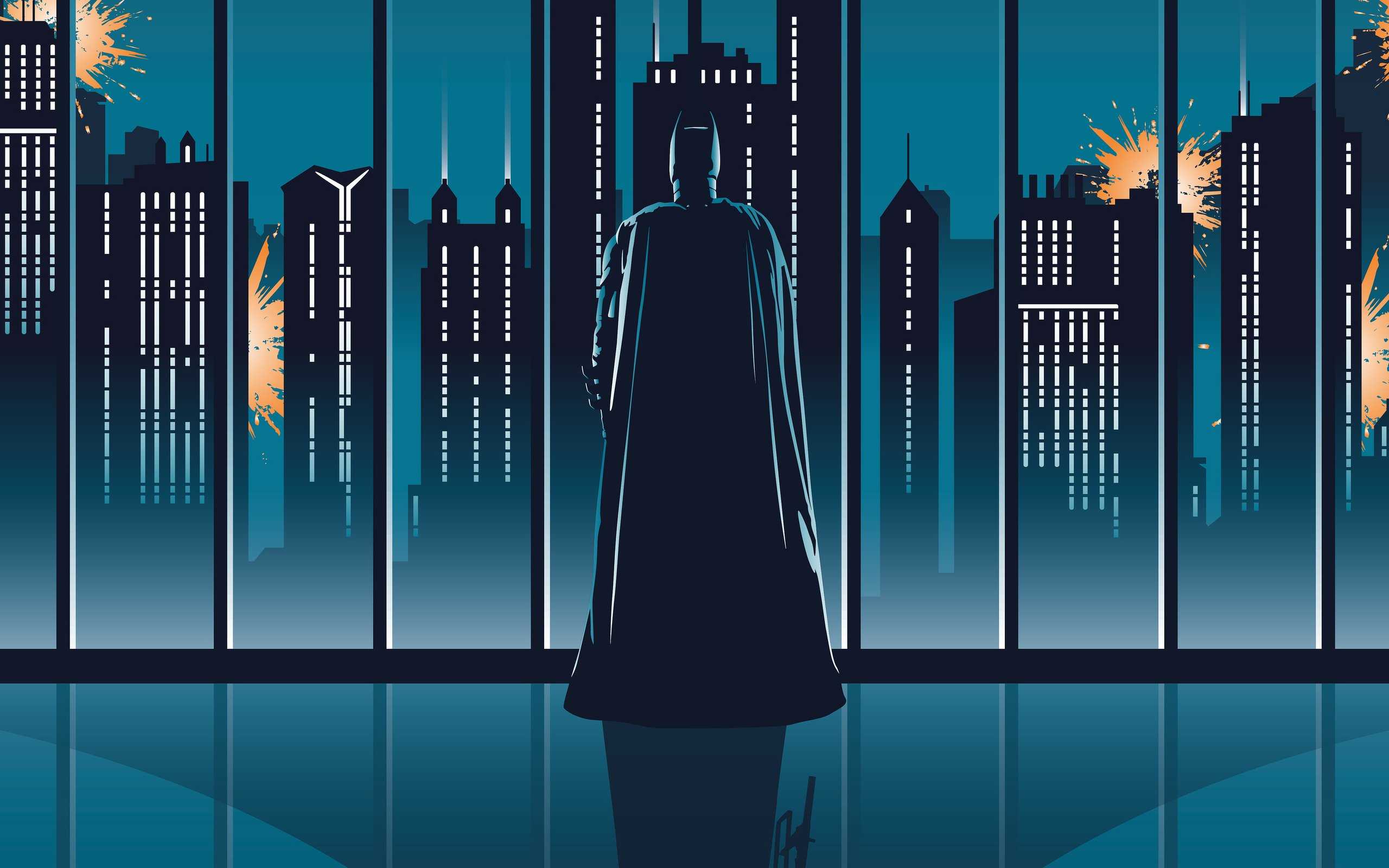 Batman Dark Knight Minimal 4K HD Wallpaper (2560x1600)