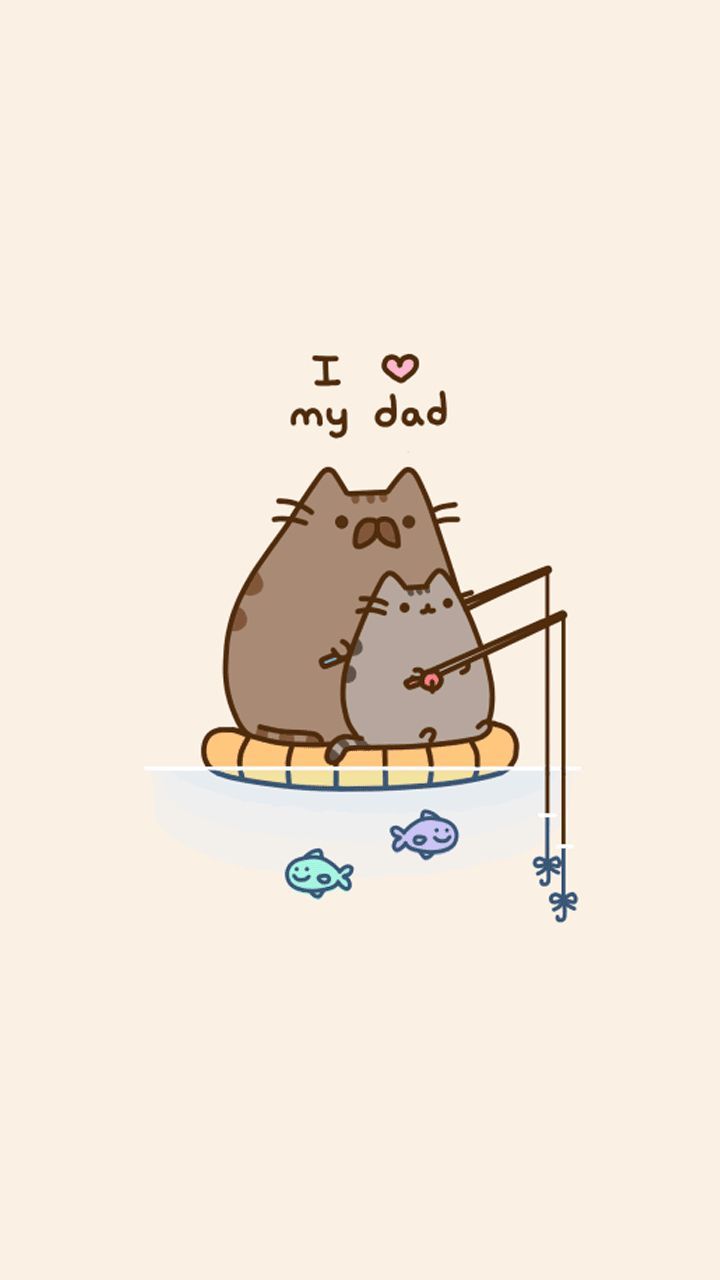 pusheen #pusheencat #dad #father #fathersday #fishing