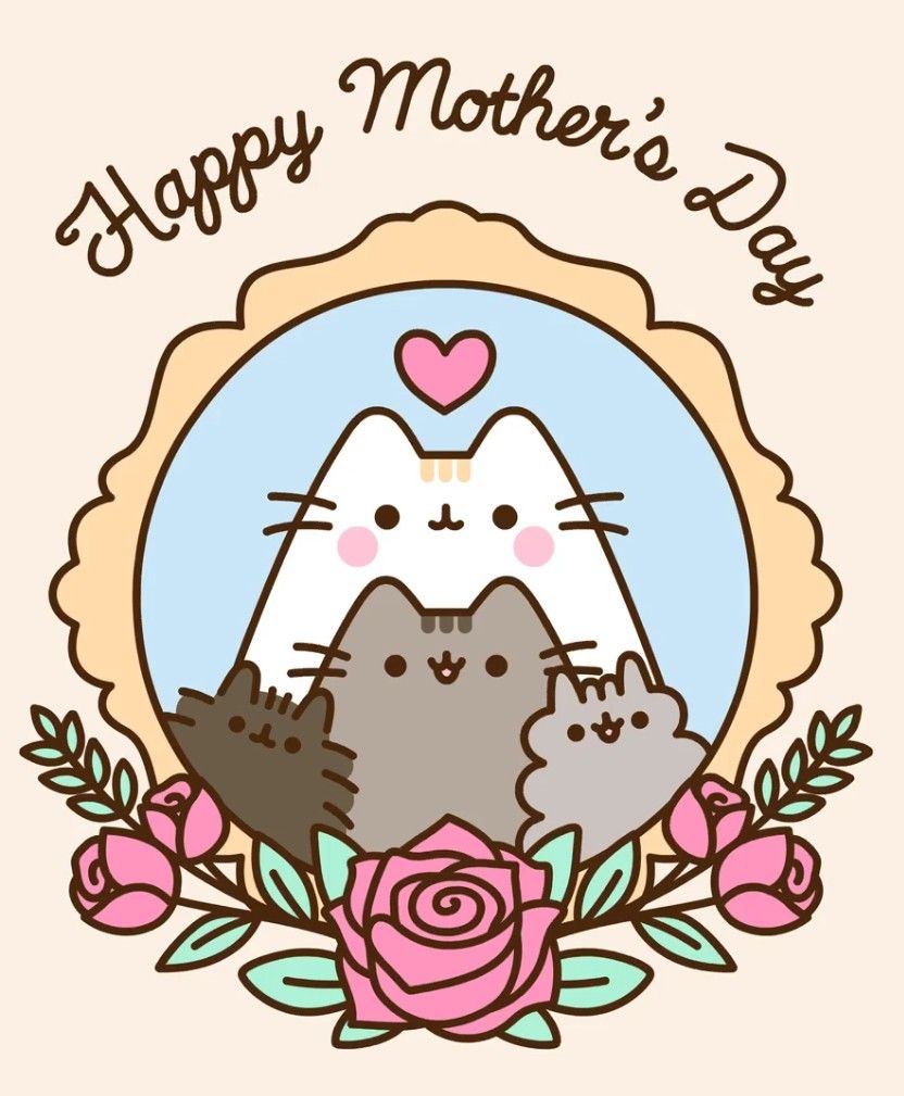 Pusheen. Happy Mother's Day 2019. Pusheen valentines, Pusheen cute