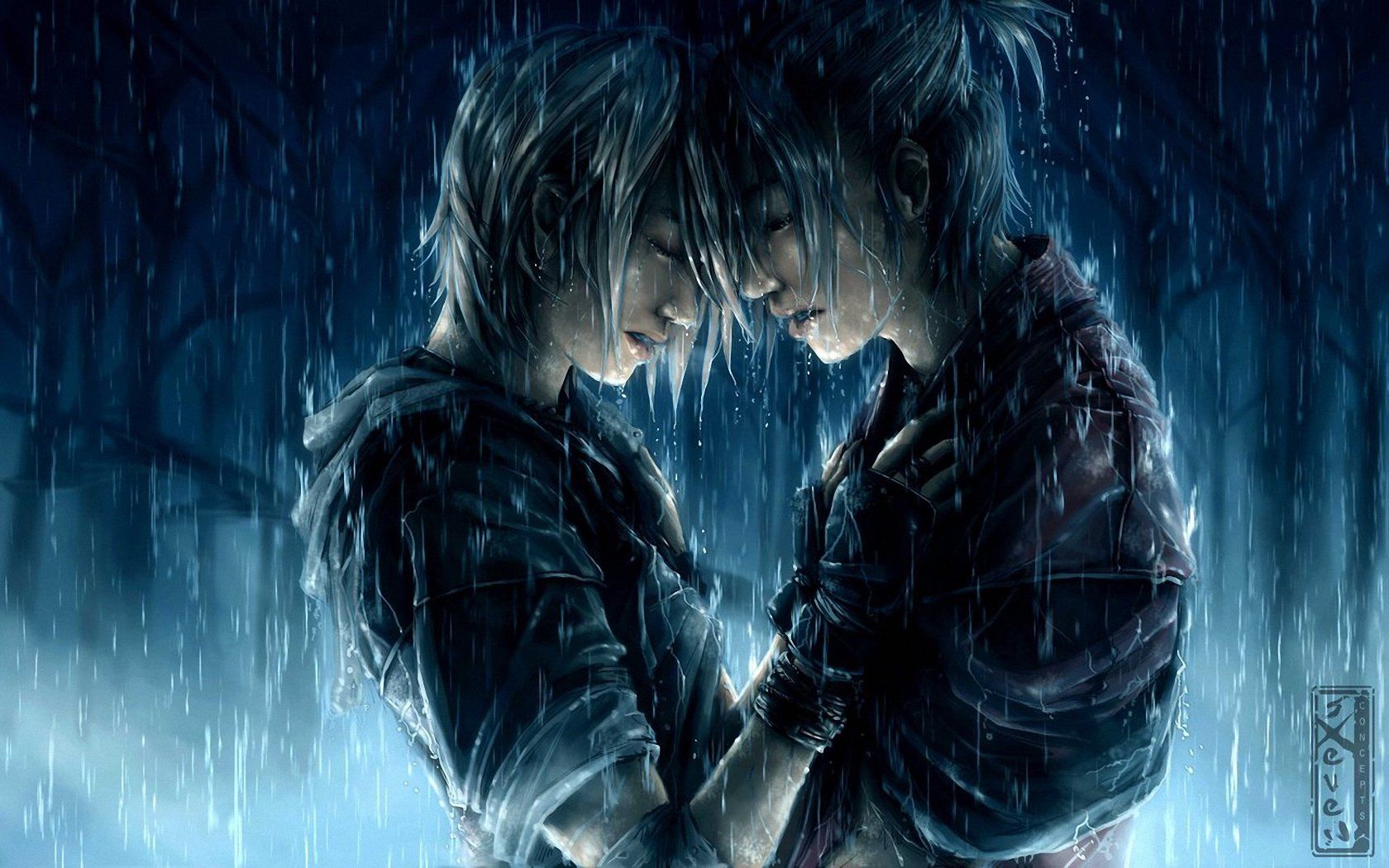 Rainy Anime Wallpaper