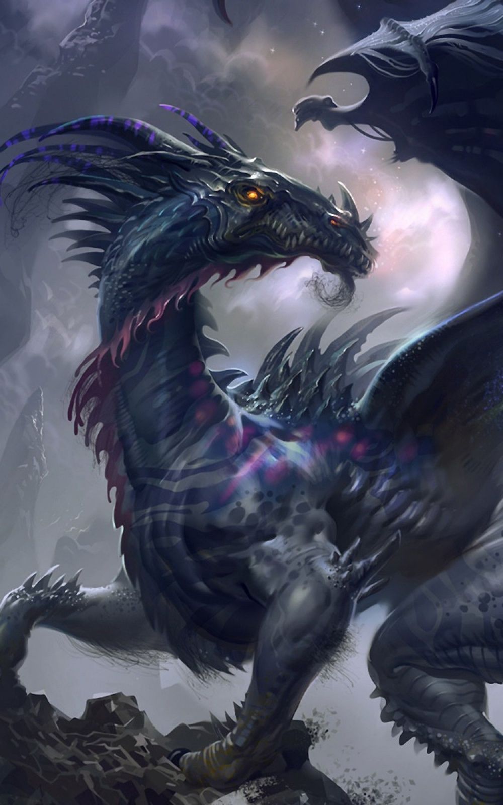 Dragon castle mystical HD phone wallpaper  Peakpx