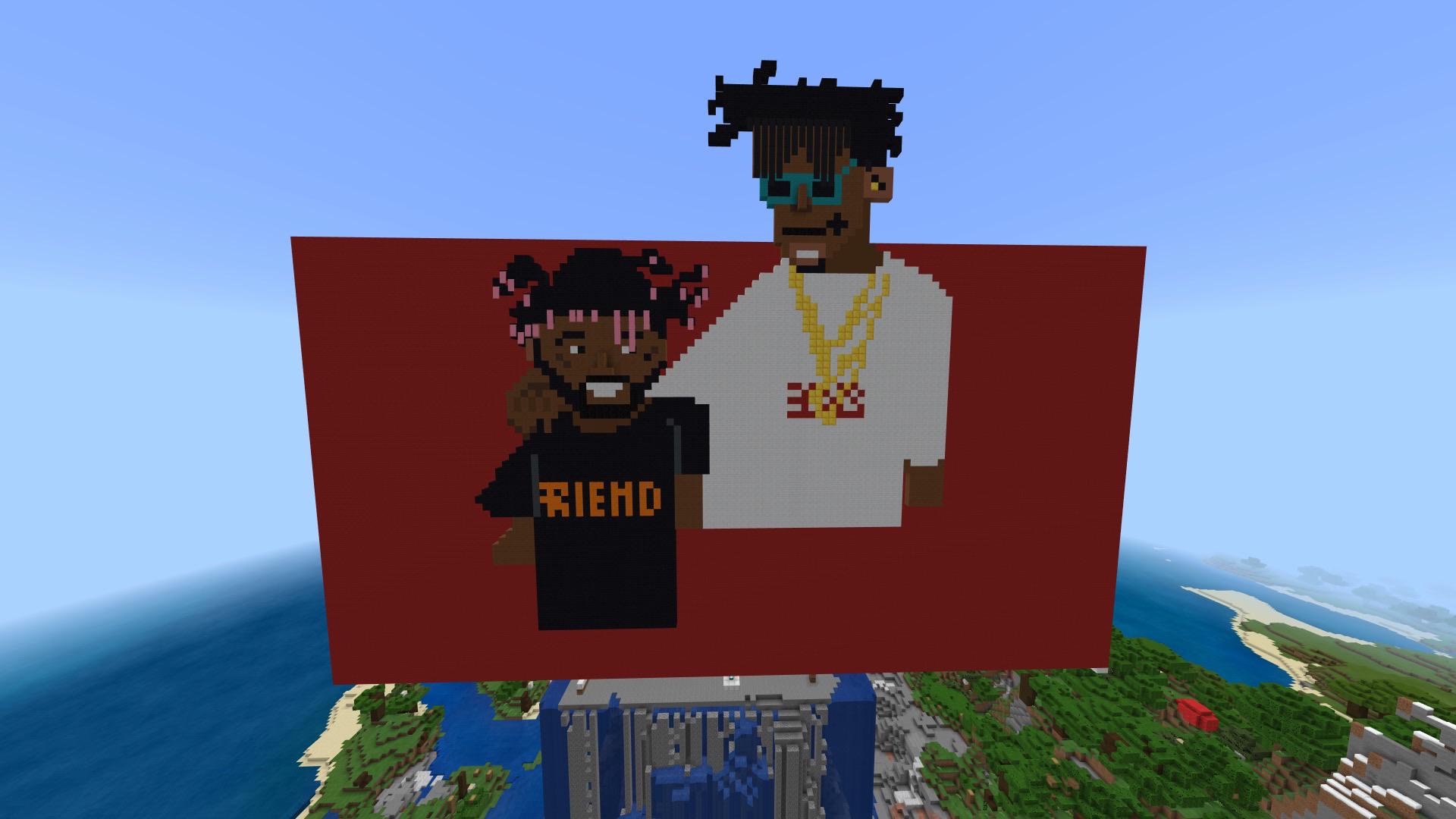 I made lil uzi and playboy cartman in minecraft