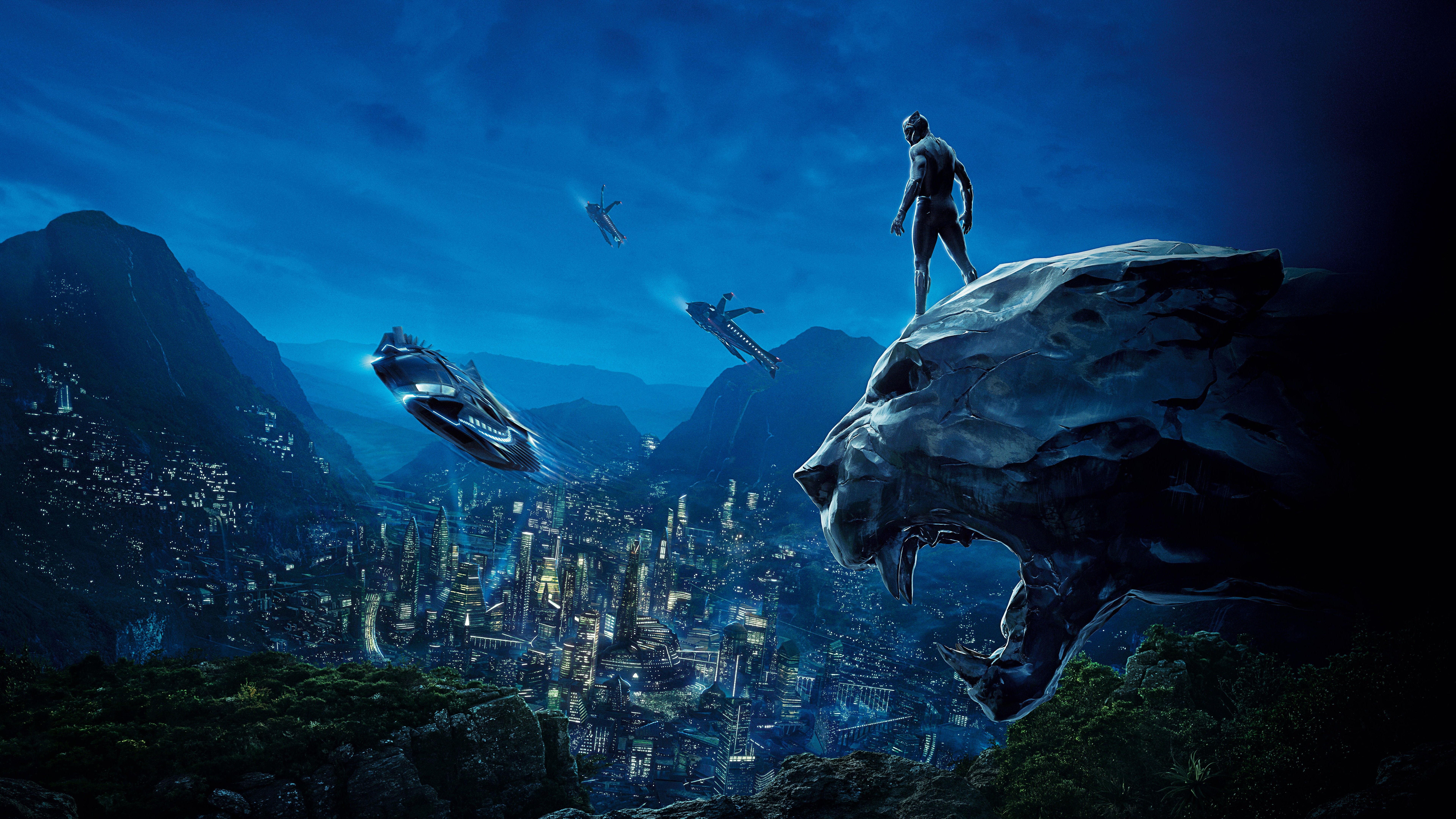 Black Panther 2018 4K 8K. Black panther HD wallpaper, Black panther movie poster, Desktop wallpaper black