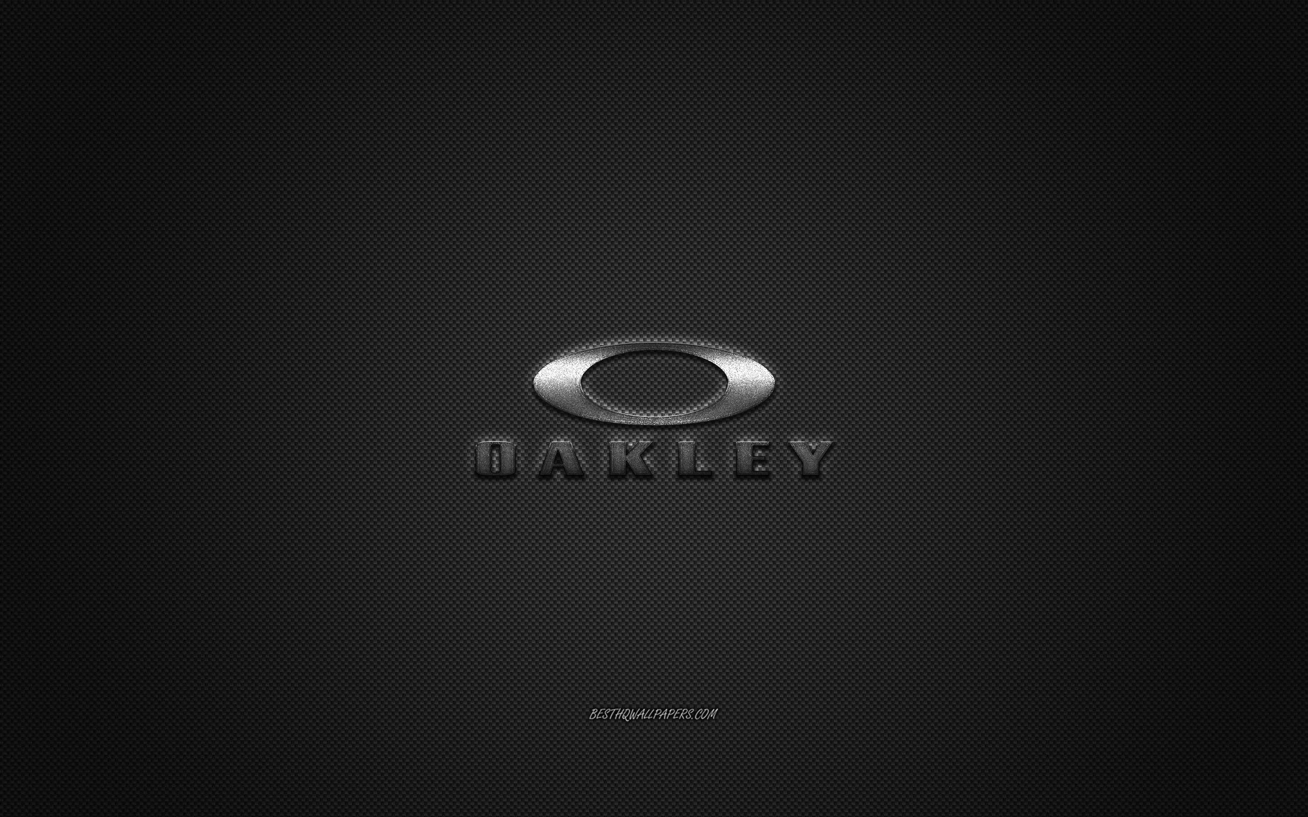 Download wallpaper Oakley logo, metal emblem, apparel brand