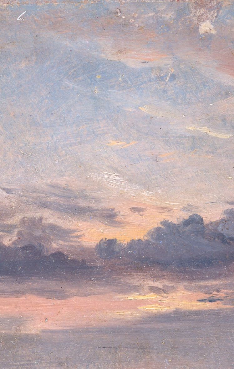 A Cloud Study, Sunset Constable. Aesthetic painting