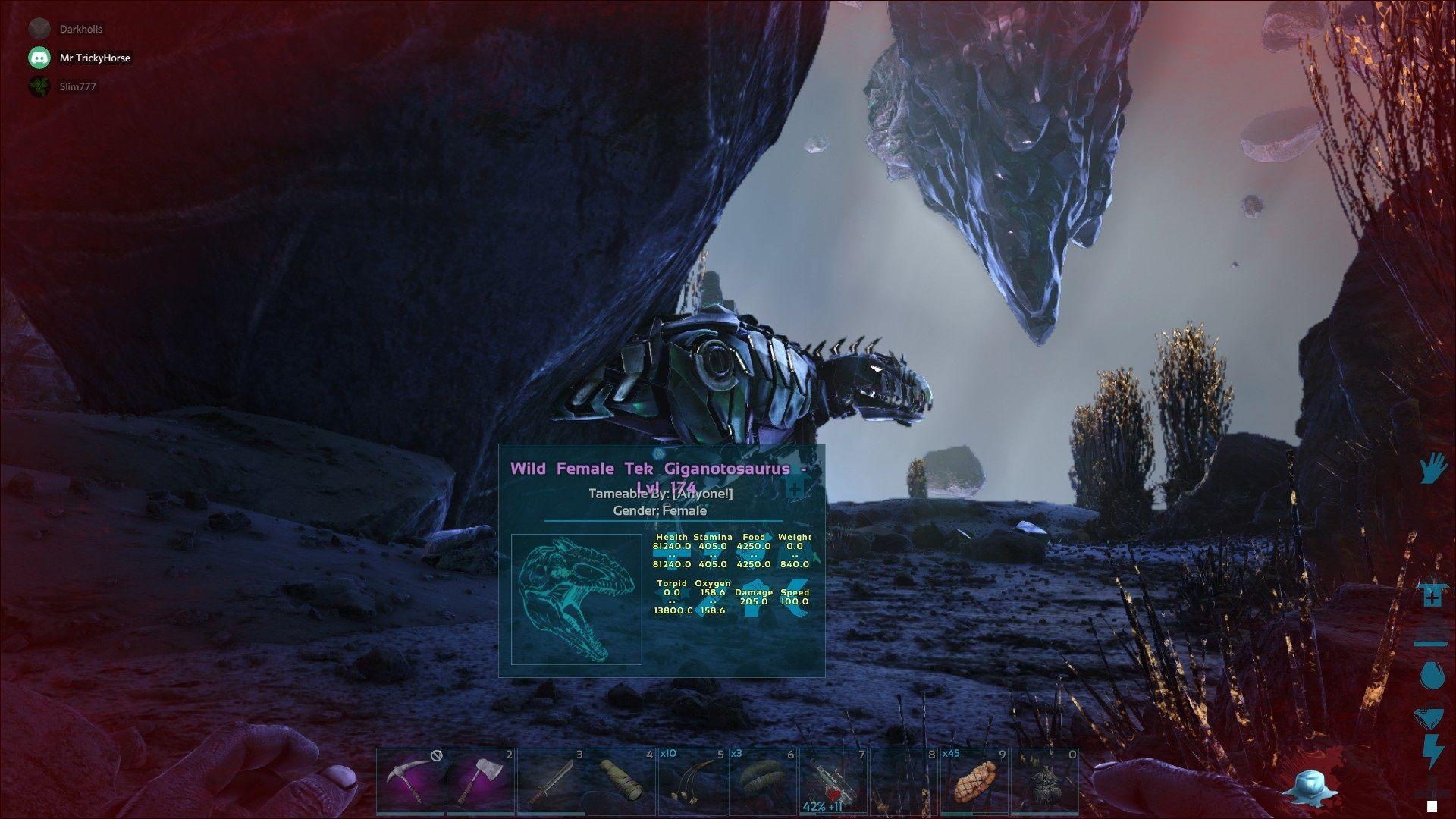 Proof of wild Gigano tek on genesis? (Saw on official ark forum)