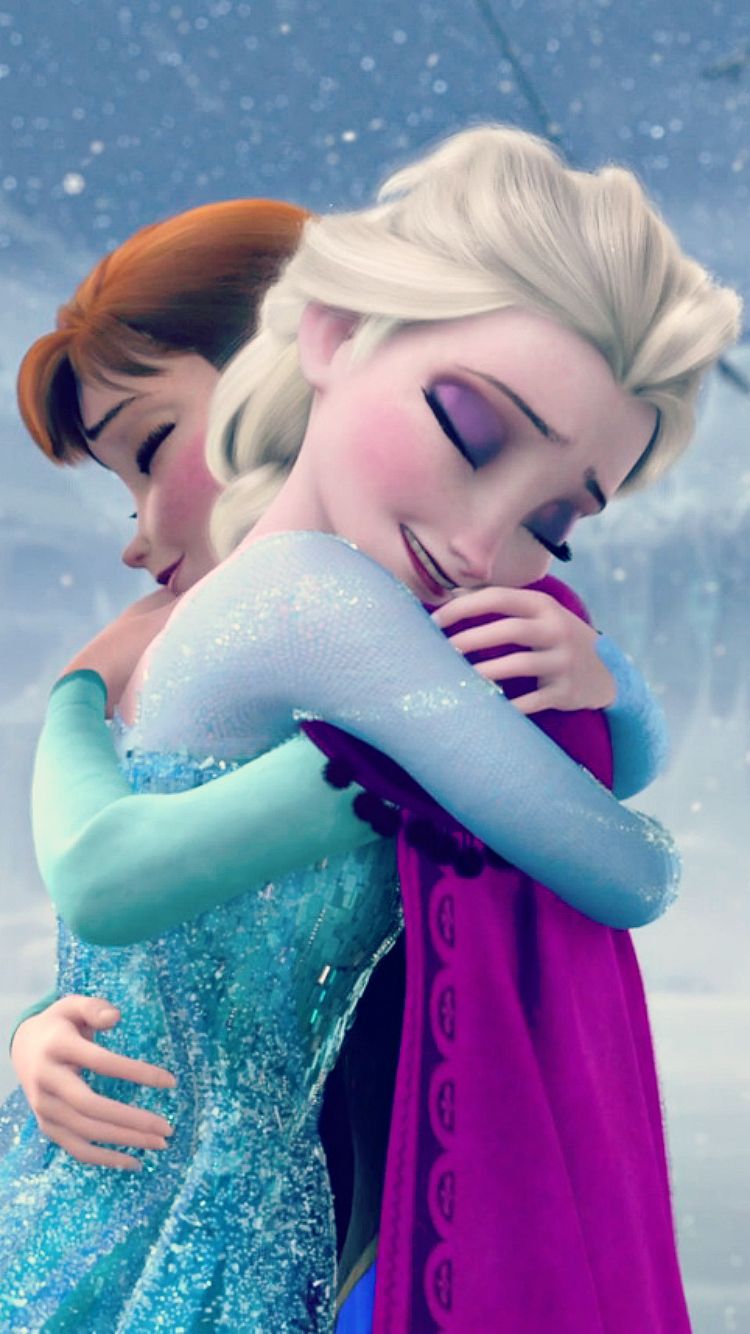 Frozen Elsa and Anna phone wallpaper the Snow Queen Photo