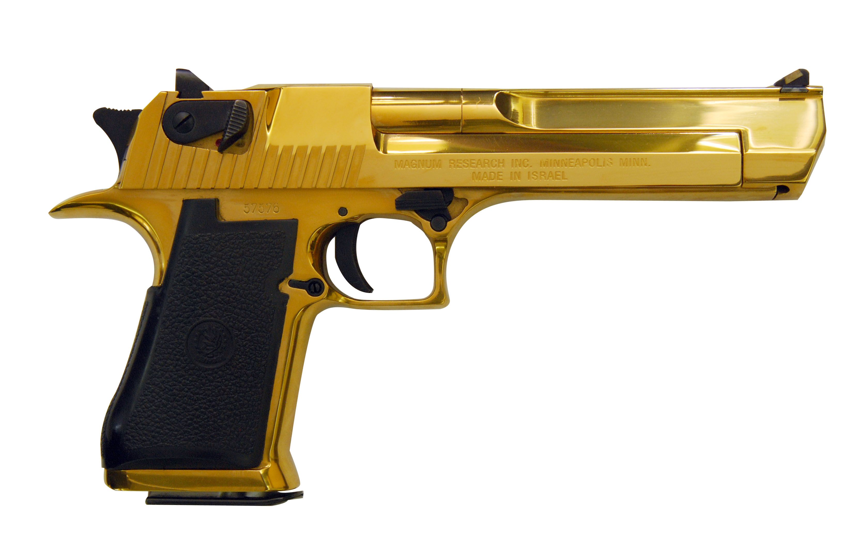Fake Gold：炫酷的金色手枪设计 - 普象网