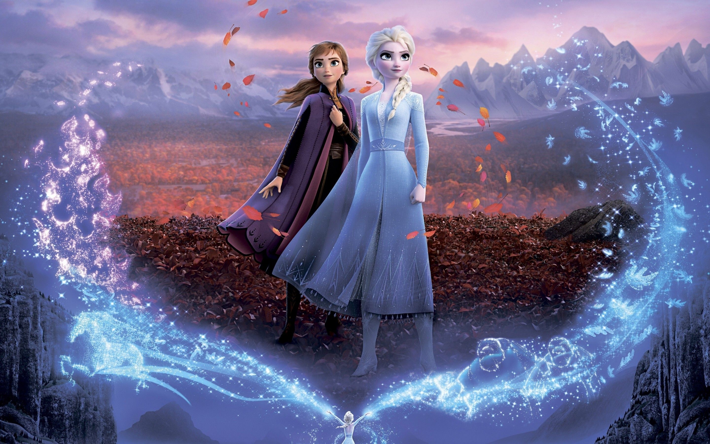 Download 2880x1800 Frozen, Elsa, Anna, Animation Wallpaper