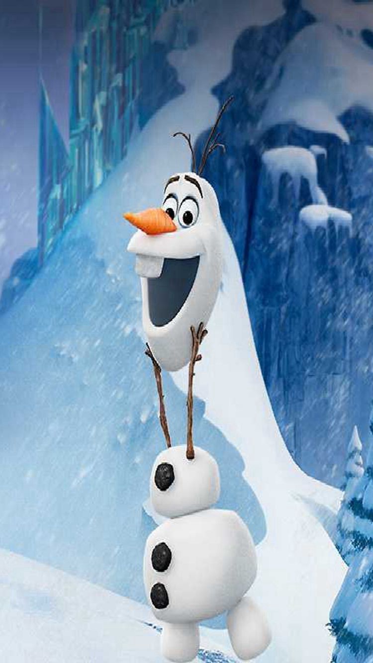 Free download Disney Frozen iPhone Background Olaf [750x1334]