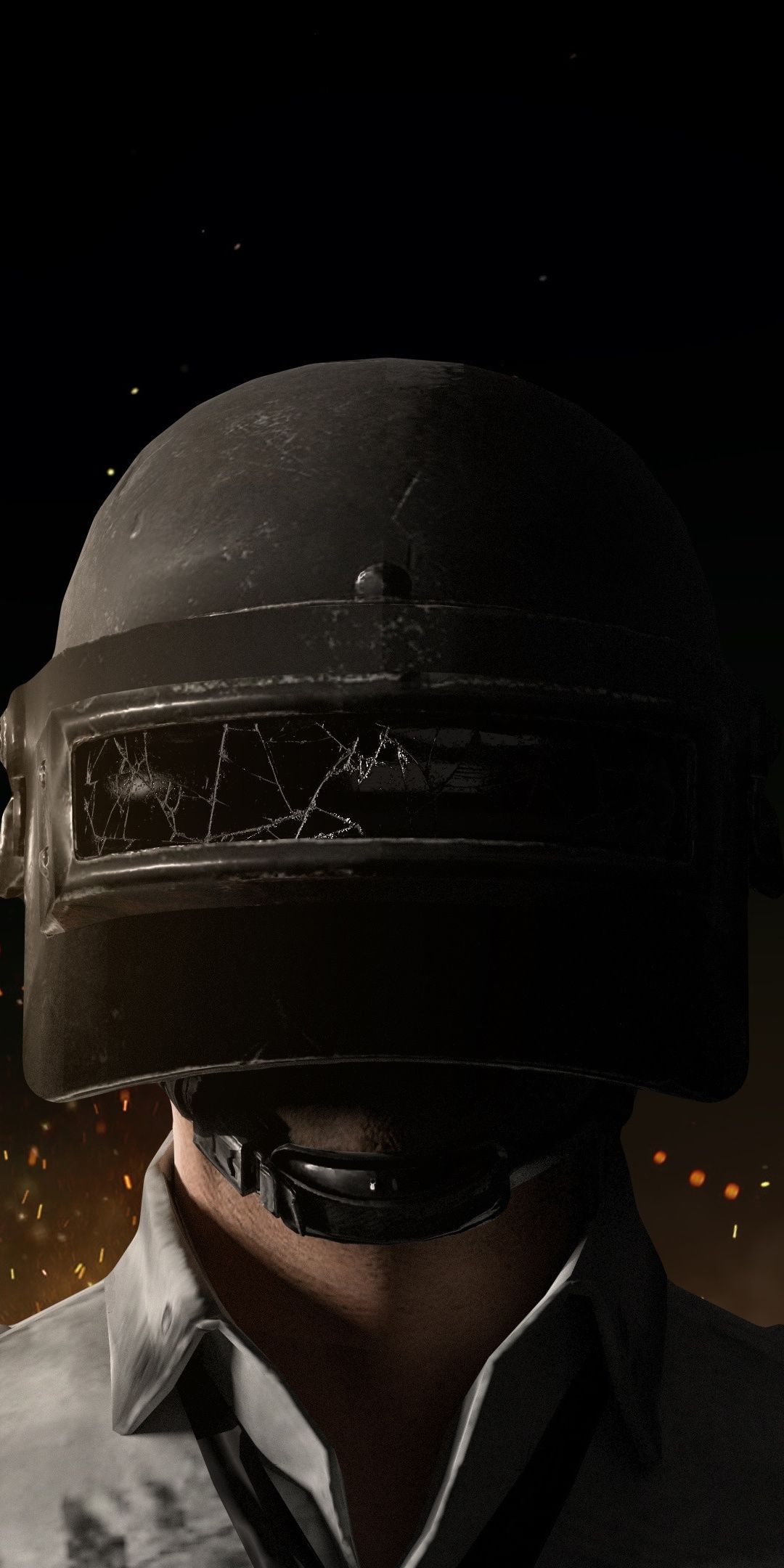 Download 1080x2160 wallpaper PUBG, helmet guy, close up, Honor 7X