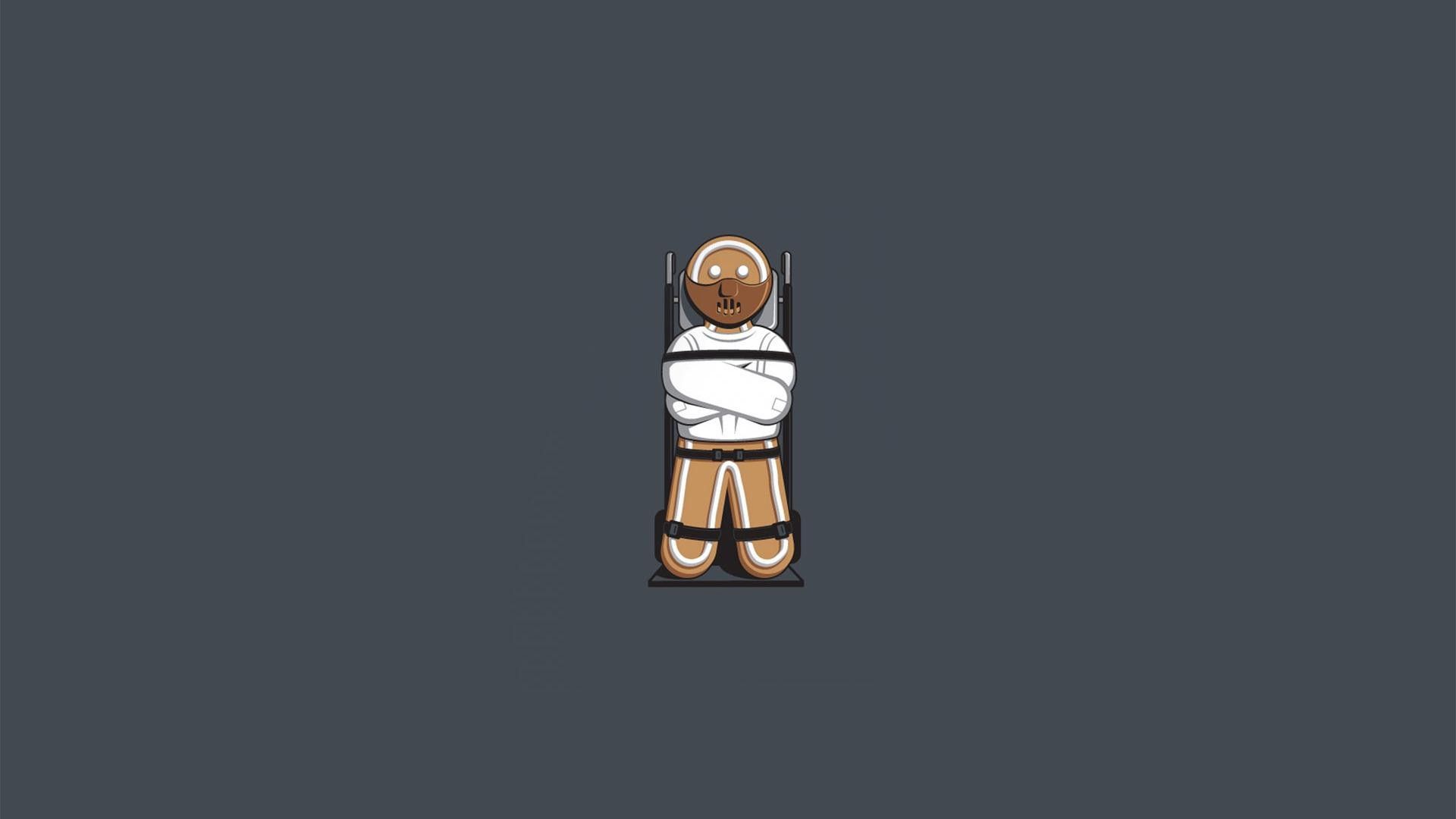 minimalistic, funny, Hannibal, gingerbread wallpaper