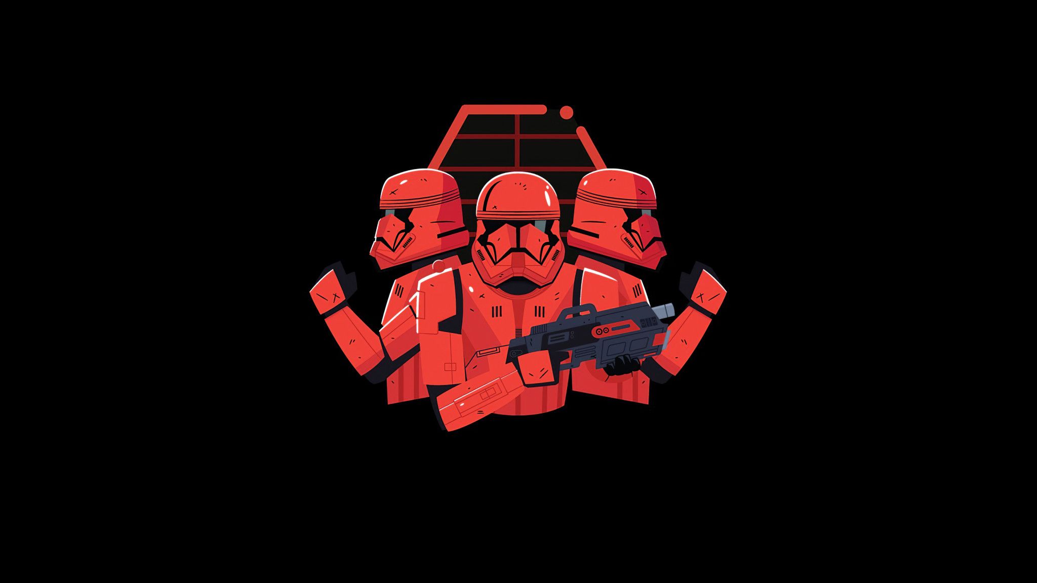 Star Wars Stormtrooper Minimal Art 2048x1152 Resolution
