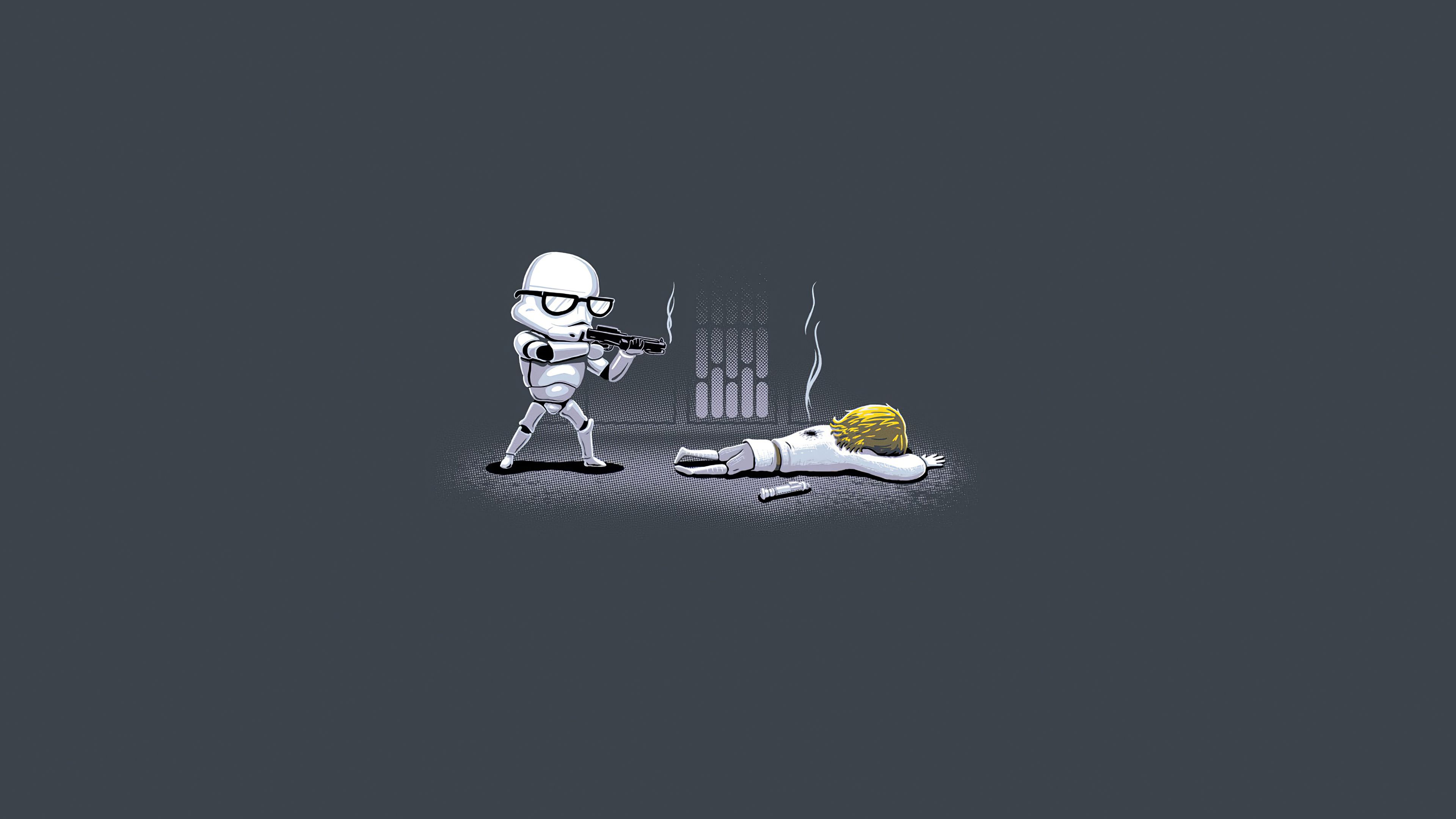Star Wars Stormtrooper Minimal 4k, HD Artist, 4k Wallpaper, Image, Background, Photo and Picture