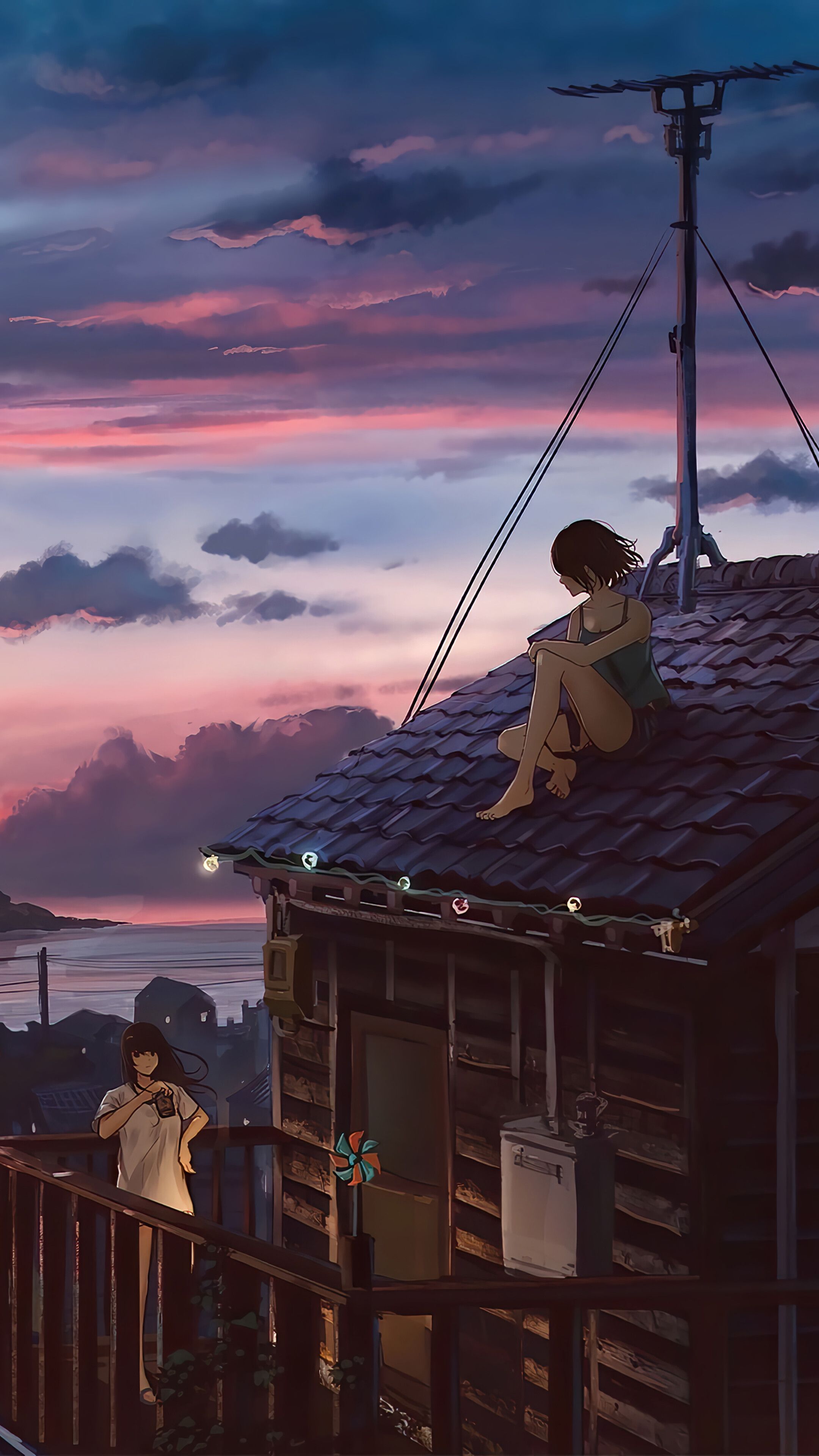 #anime, #sunset wallpaper