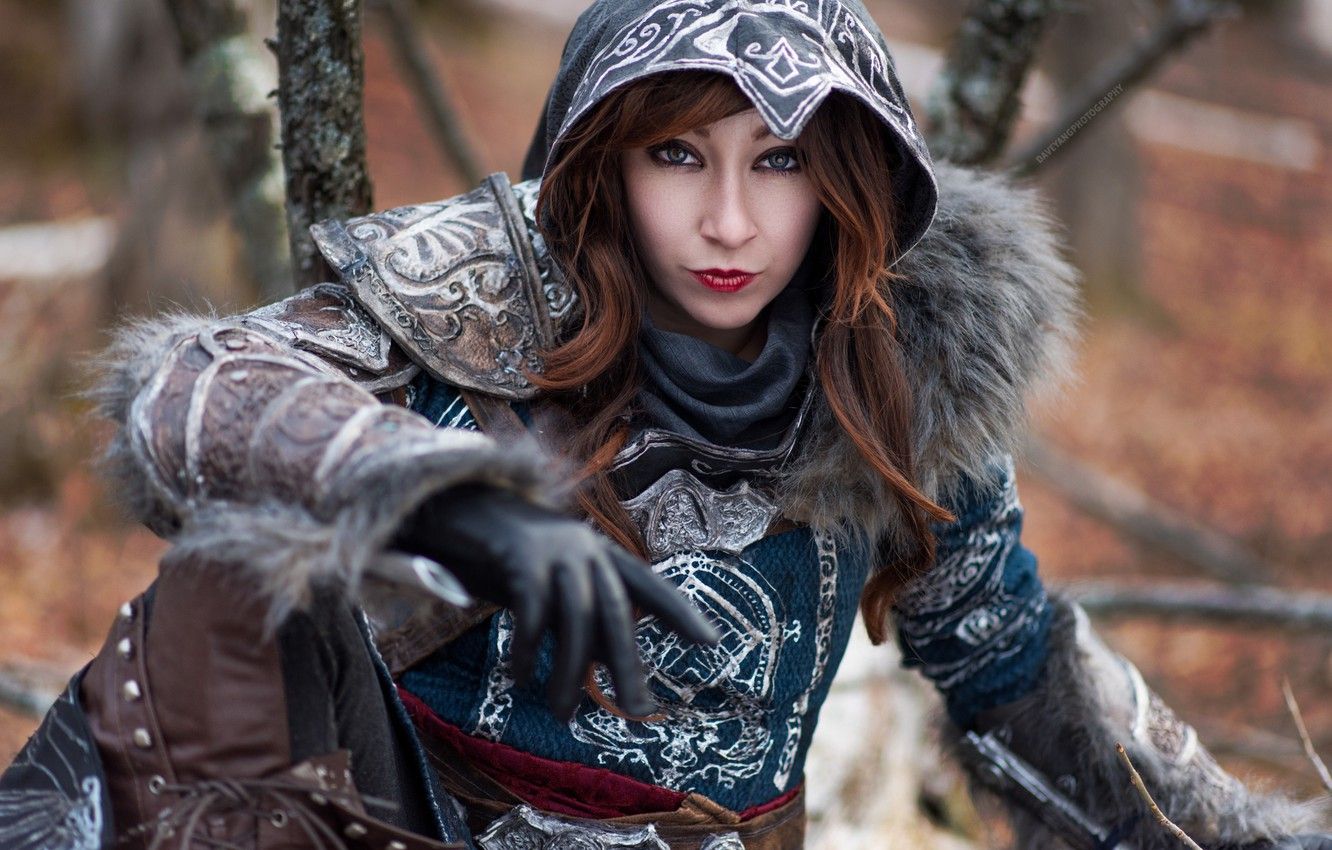 Wallpaper Assassin's Creed, cosplay, female image for desktop