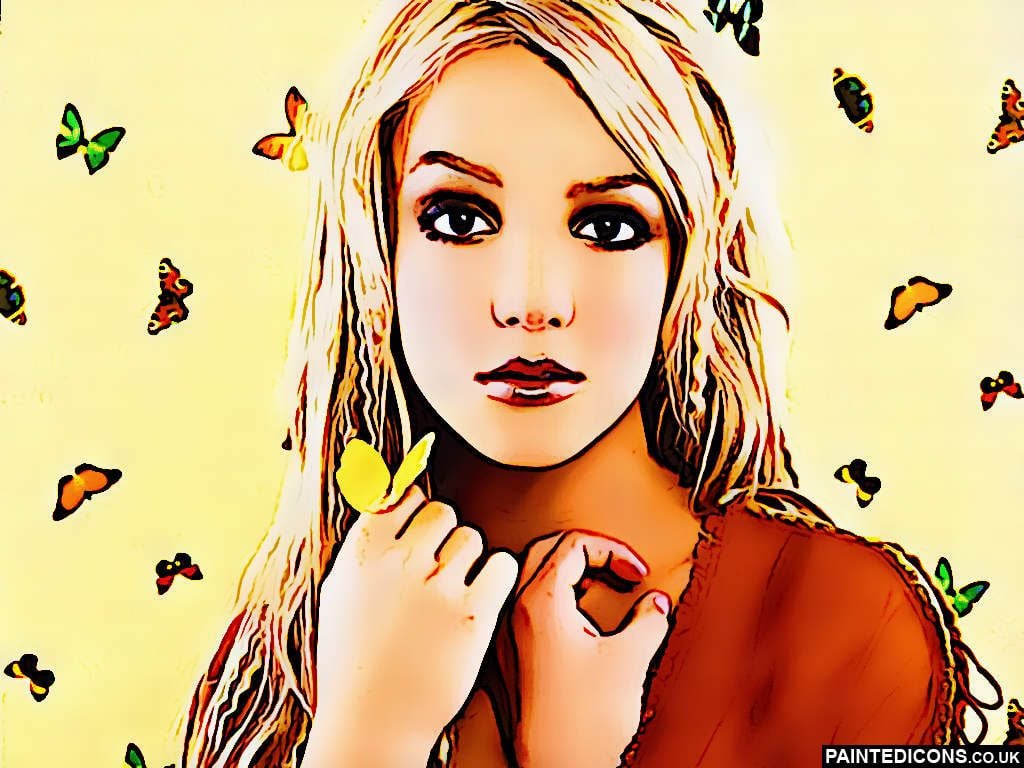 Britney Spears Pop Art desktop PC and Mac wallpaper