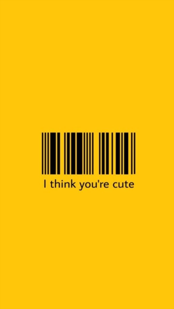 background, think your cute, wallpaper and barcode
