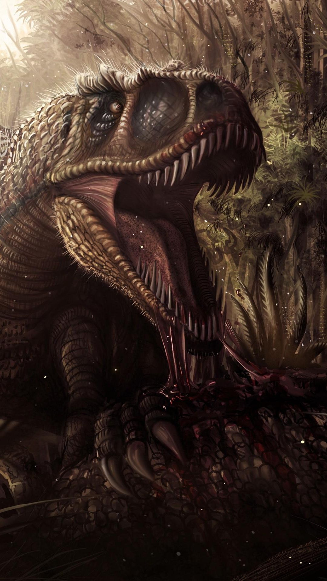 Wallpaper dragon, mouth, palms, monster. Teeth art